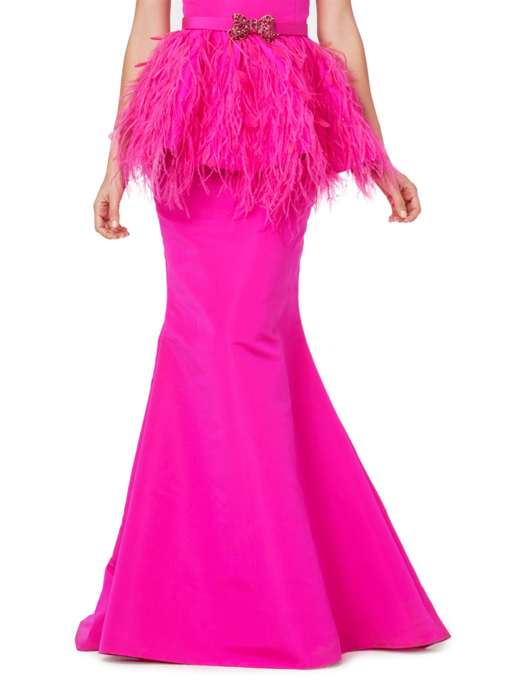 oscar de la renta pink skirt