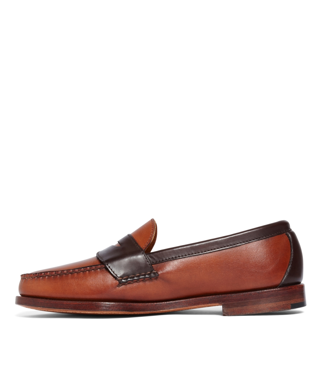 Brooks brothers Rancourt & Co. Two-tone Penny Loafers in Brown for Men ...