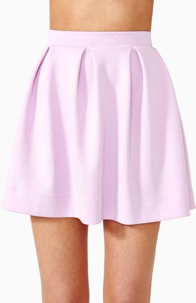 Nasty Gal Scuba Skater Skirt - Lilac in Purple (lilac) | Lyst