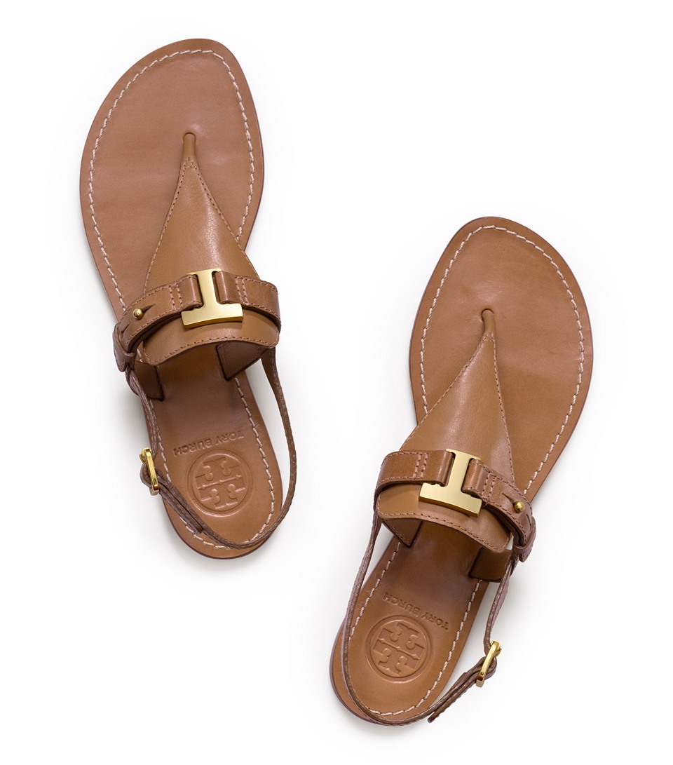 Lyst - Tory Burch Casey Thong Sandal in Brown