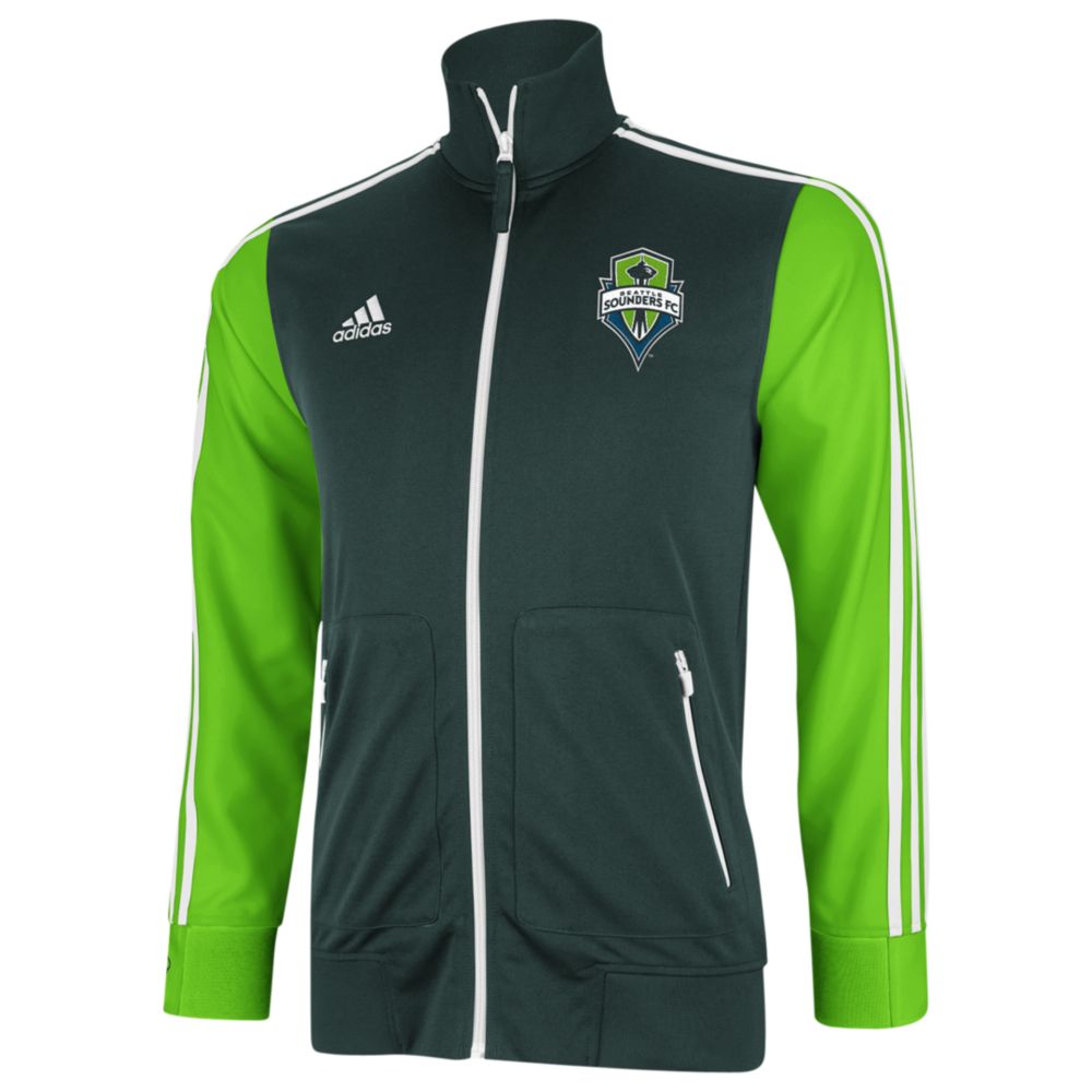 Adidas Seattle Sounders Full Zip Climaproof Sideline Soccer Jacket in ...