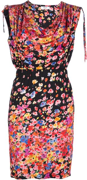 Blugirl Blumarine Sleeveless Floral Print Dress in Multicolor (floral ...