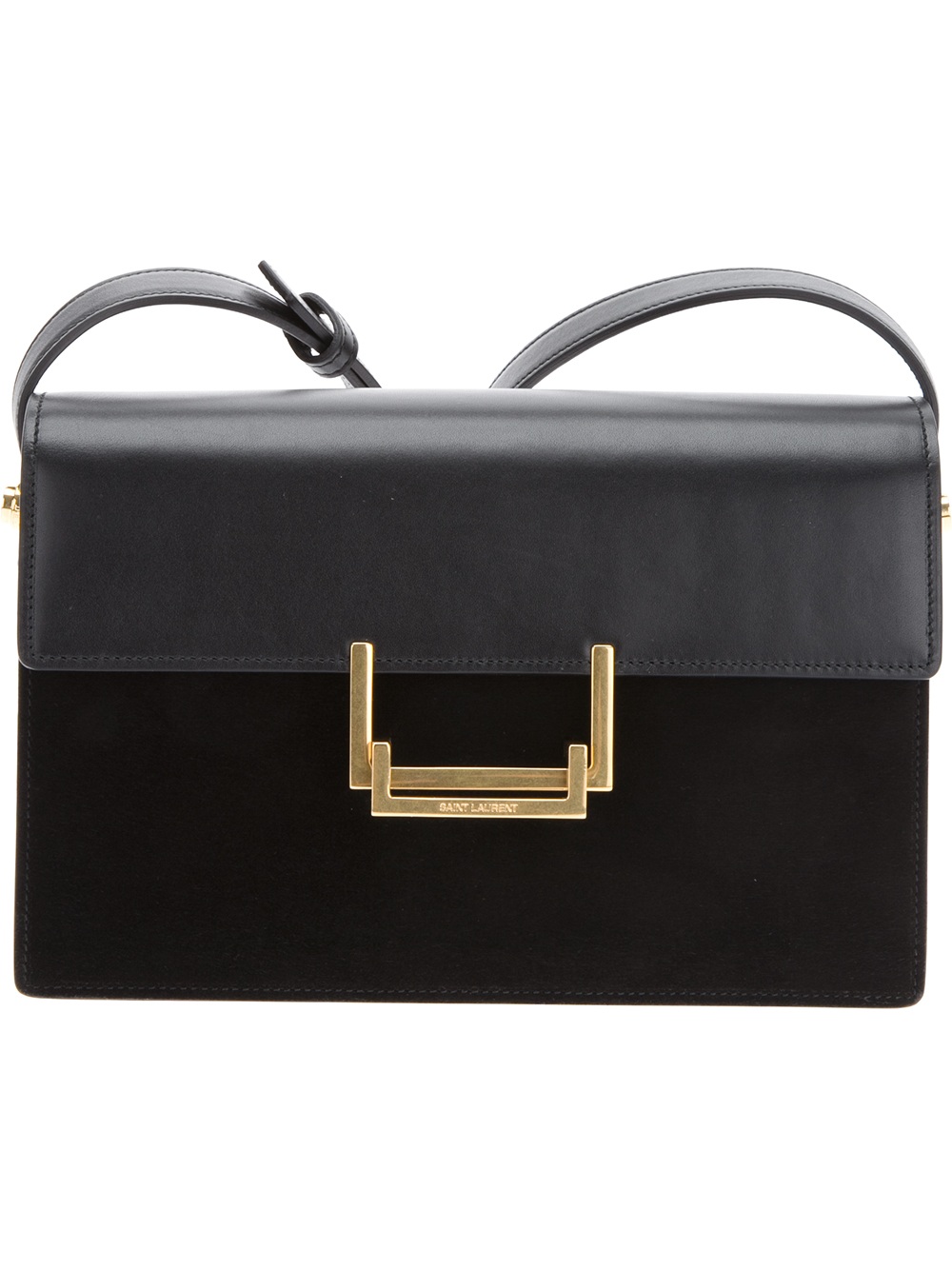 Saint Laurent Lulu Shoulder Bag in Black | Lyst