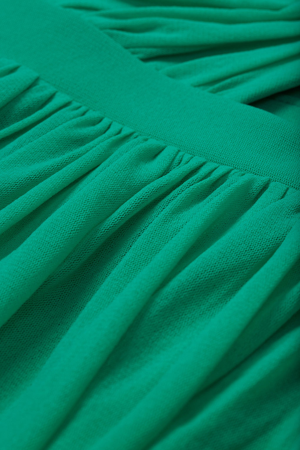 Lyst - Topshop Wrap Mesh Skater Dress in Green