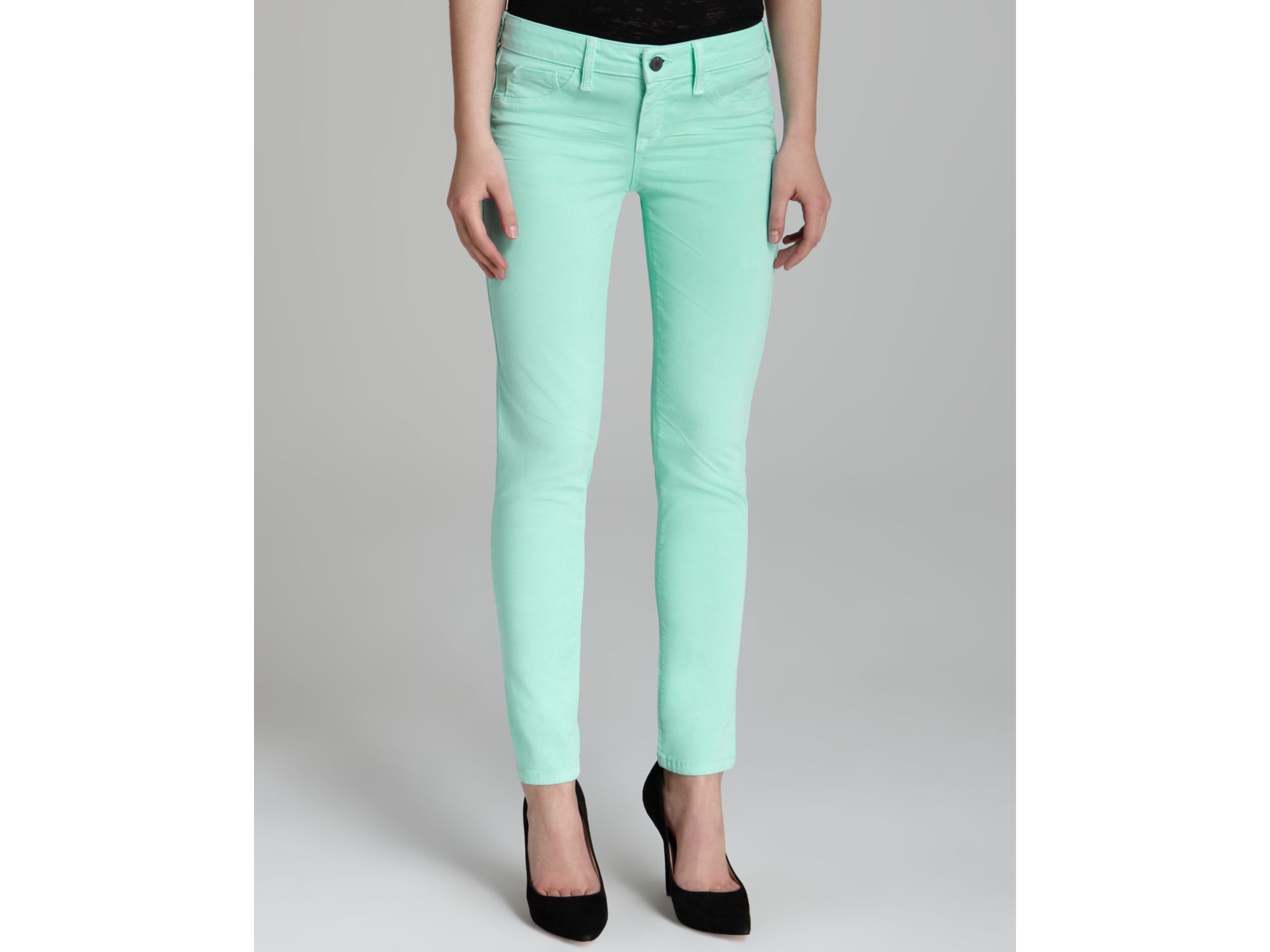 Lyst Sold design lab Quotation Jeans Mint Ankle Skinny in Green