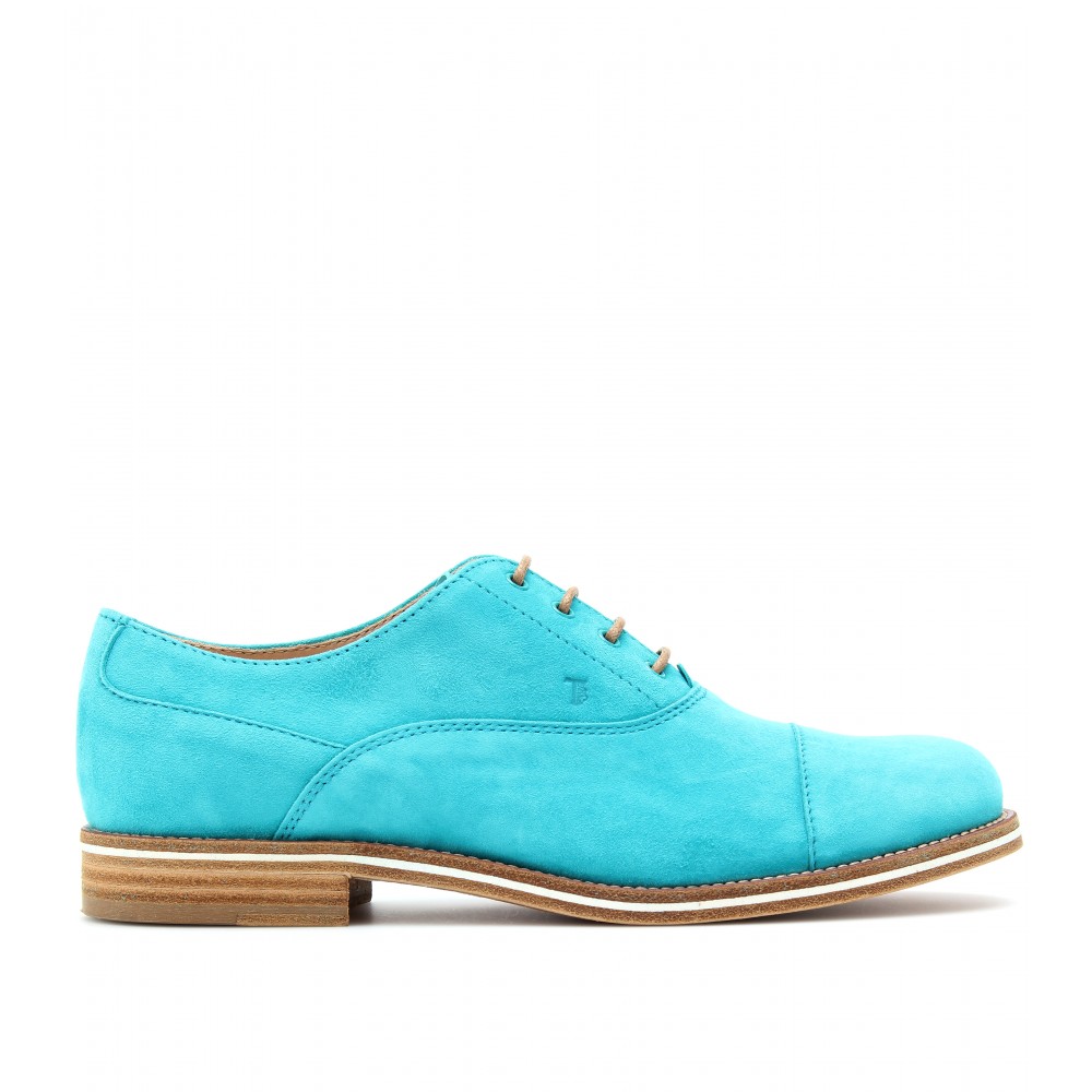 turquoise brogues