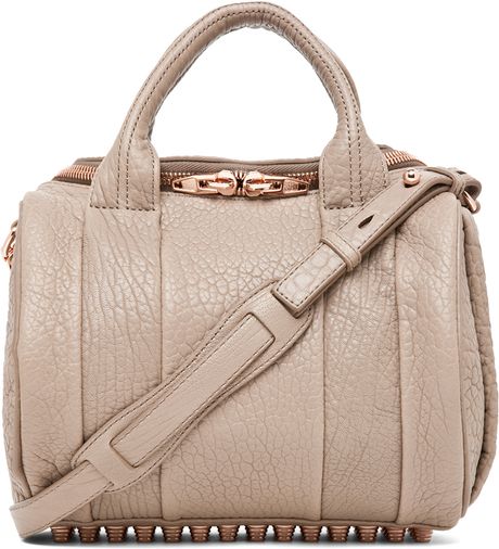 Alexander Wang Rockie Crossbody with Rose Gold in Latte in Pink (latte ...