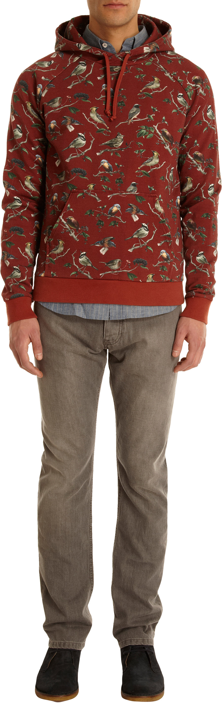 ami red hoodie