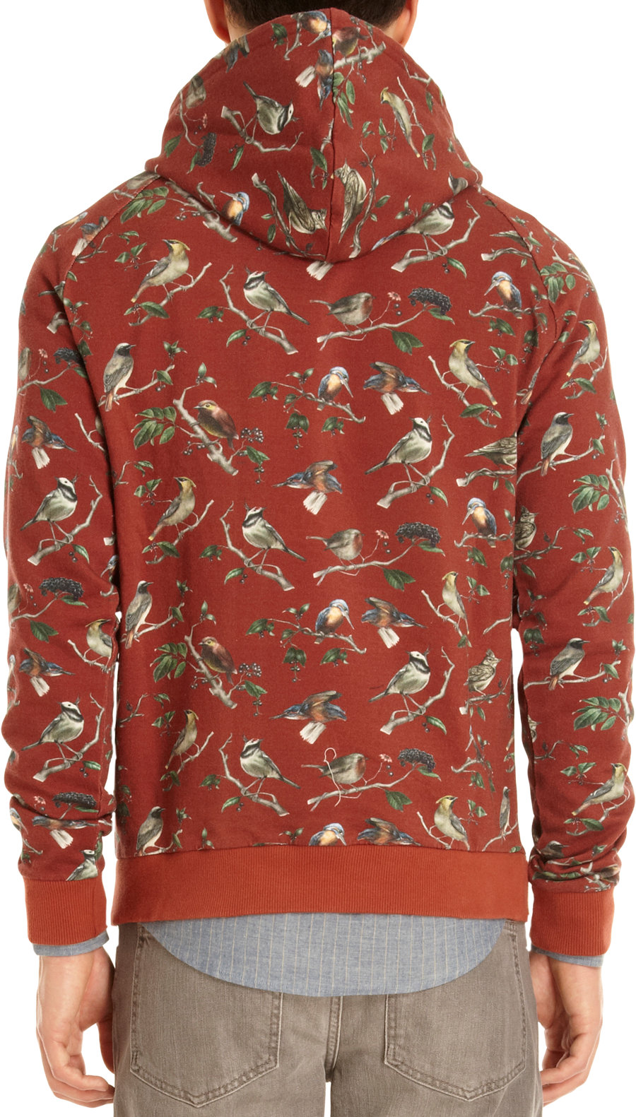 ami red hoodie
