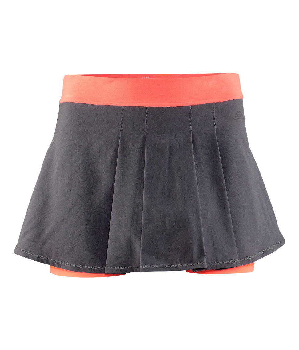 H&m Tennis Skirt in Gray | Lyst