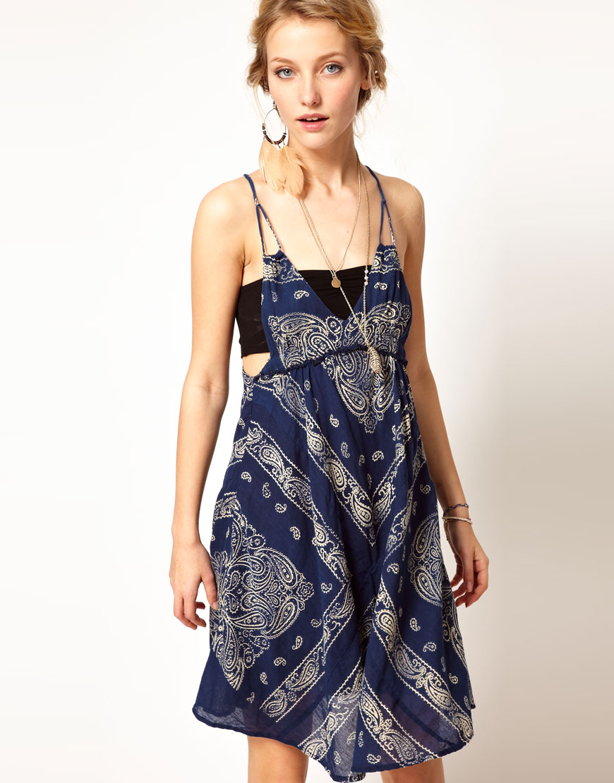 Denim & supply ralph lauren Bandana Print Dress in Blue | Lyst