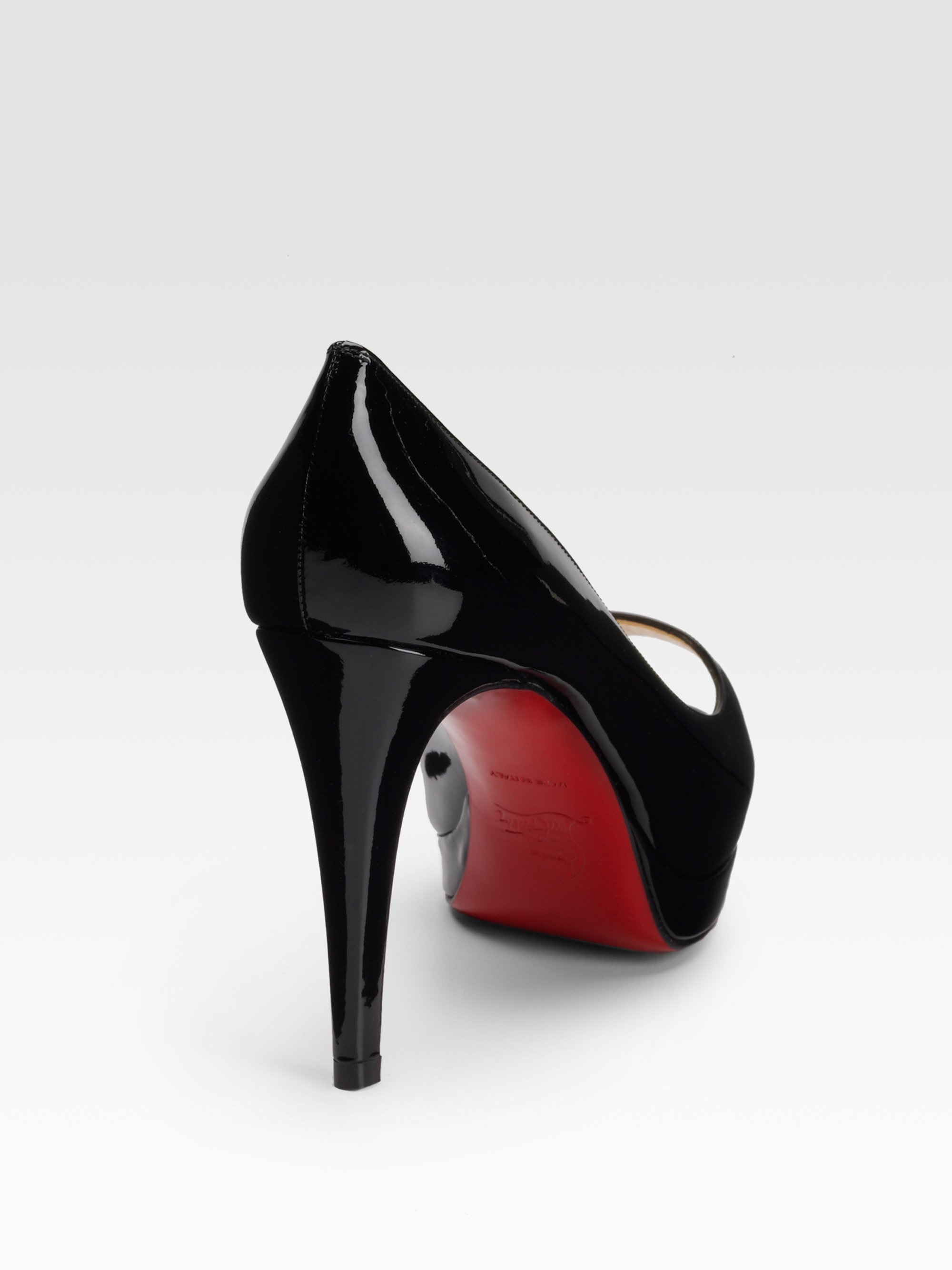 cheap christian louis vuitton shoes - christian louboutin altadama peep-toe pumps black leather ...