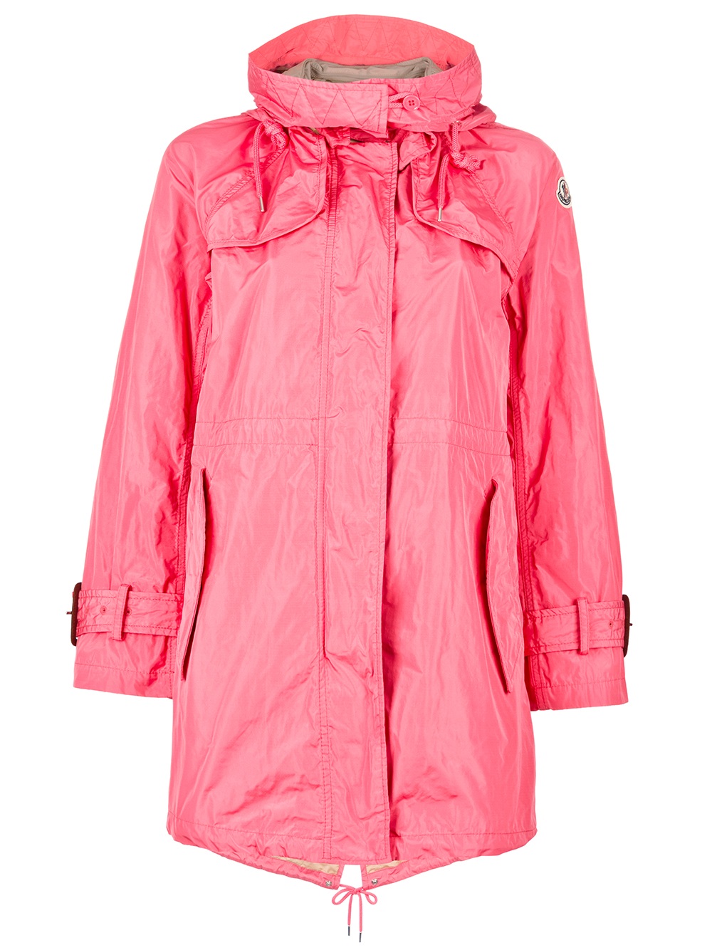 Moncler Scillia Raincoat in Pink (coral) | Lyst