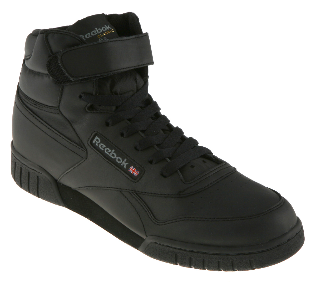 Reebok Exofit Black Leather in Black for Men | Lyst