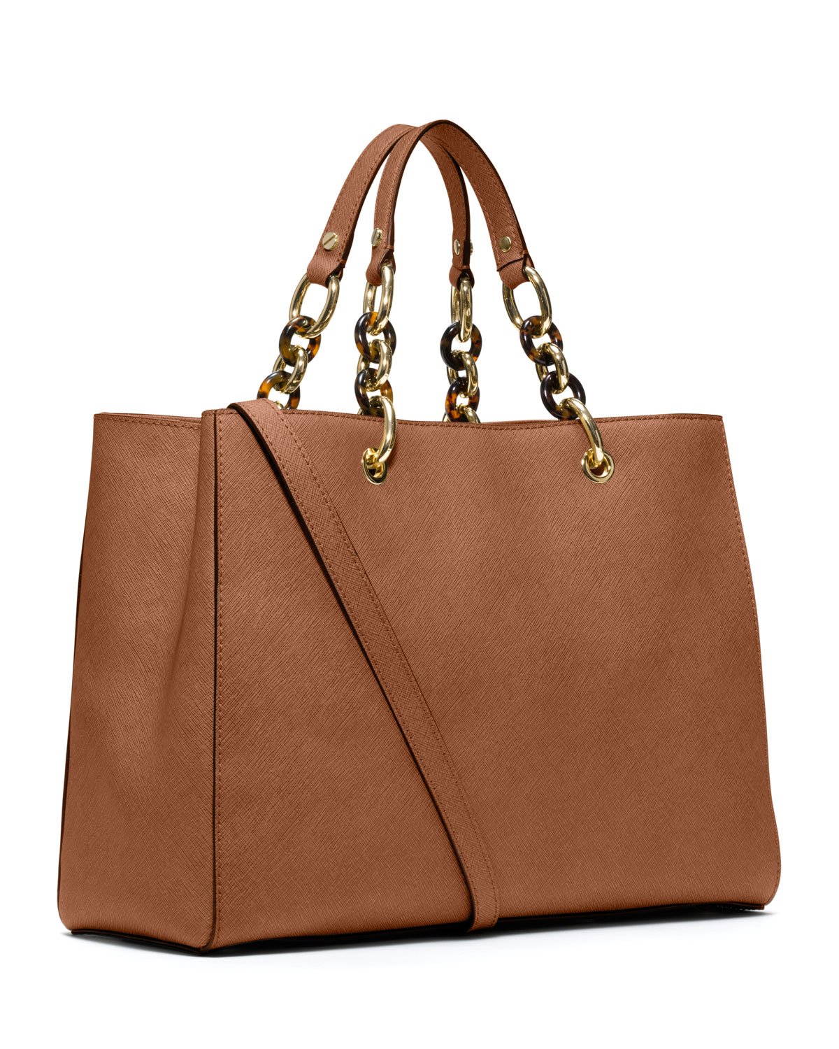 michael kors large saffiano leather satchel