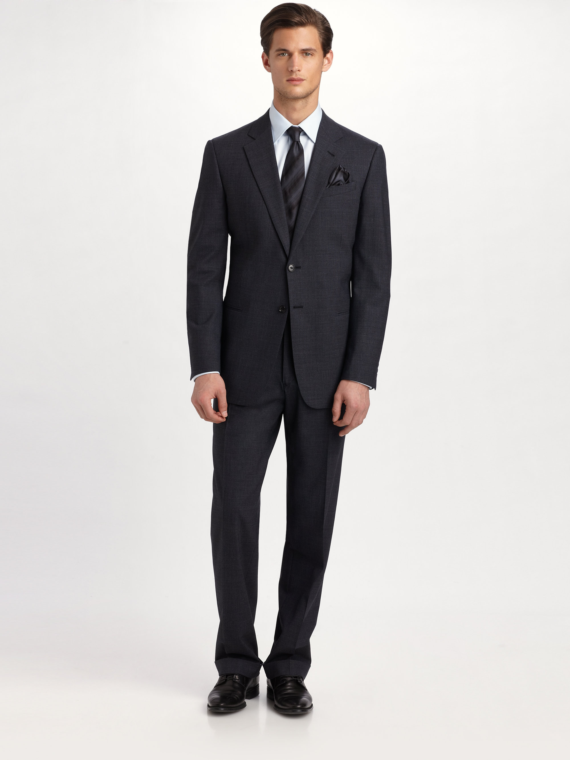 Lyst - Armani Giorgio Model Suit in Blue for Men