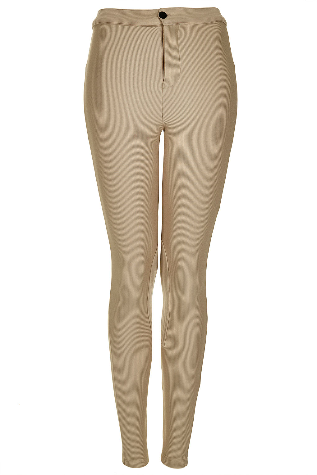 Lyst - TOPSHOP Ribbed Highwaisted Riding Pants in Brown