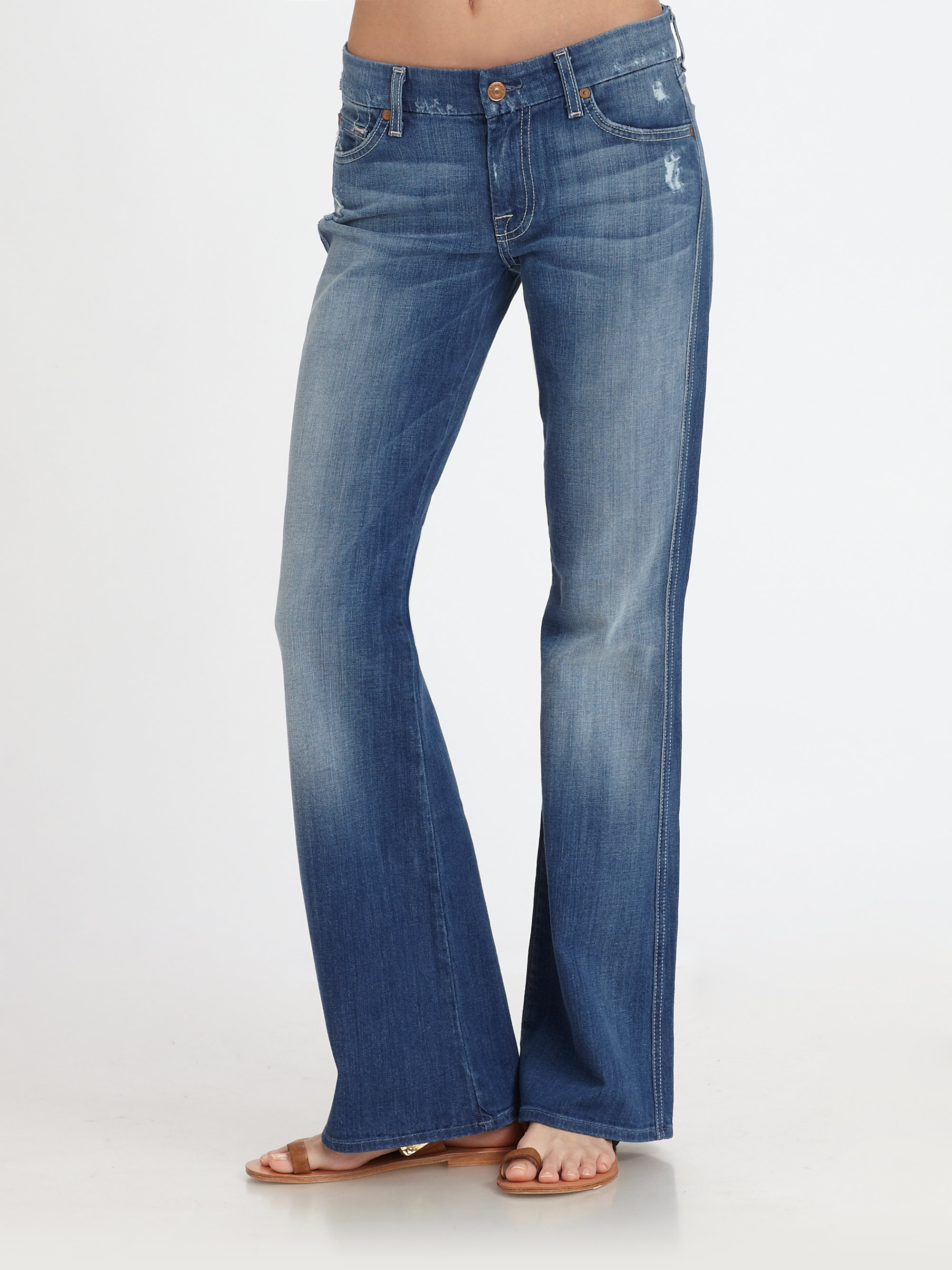 7 For All Mankind A pocket Flipflop Jeans in Blue - Lyst