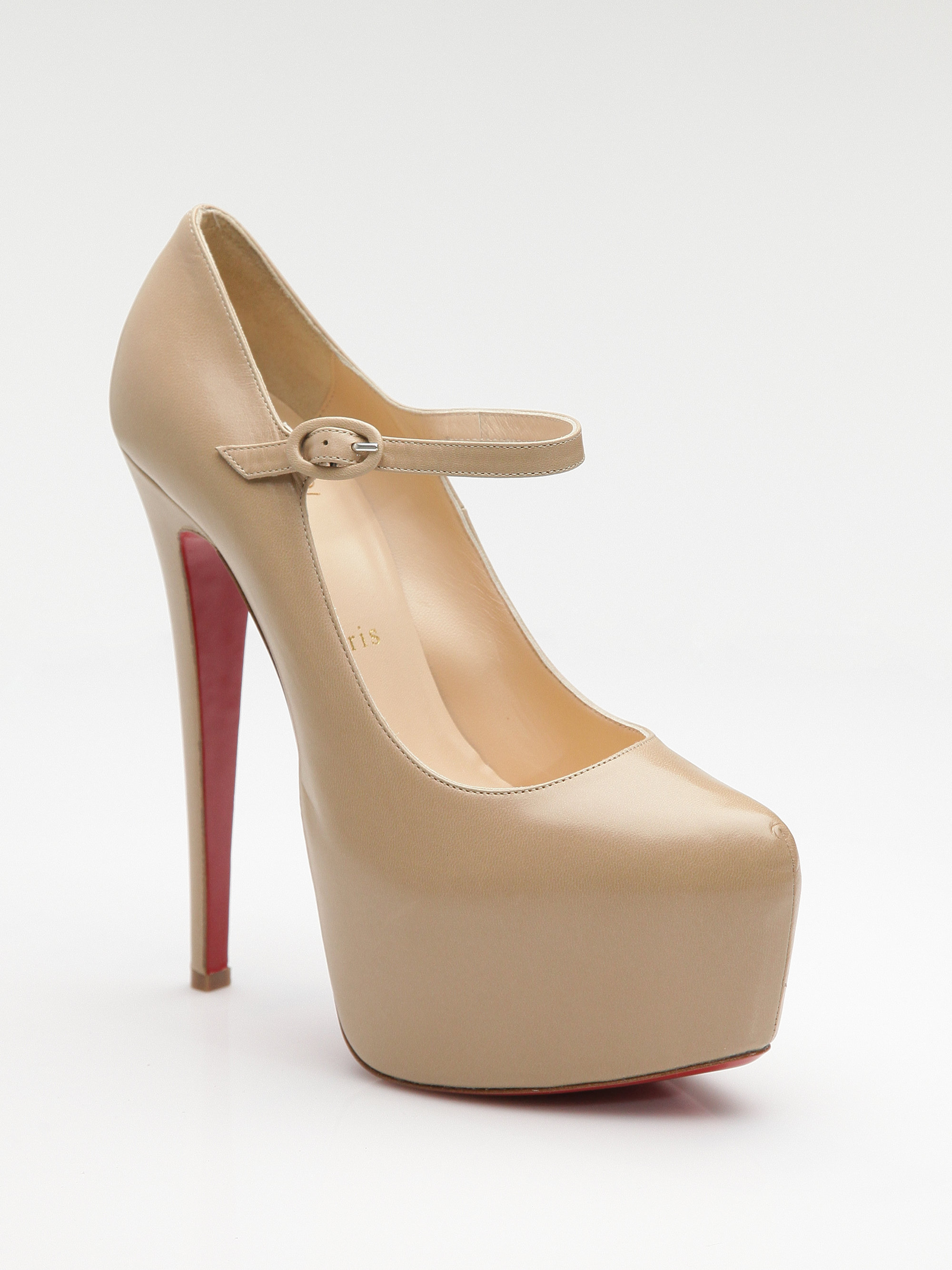 christian louboutin mary jane pumps lady daf 160 beige christian louboutin mary jane pumps lady daf 160 beige