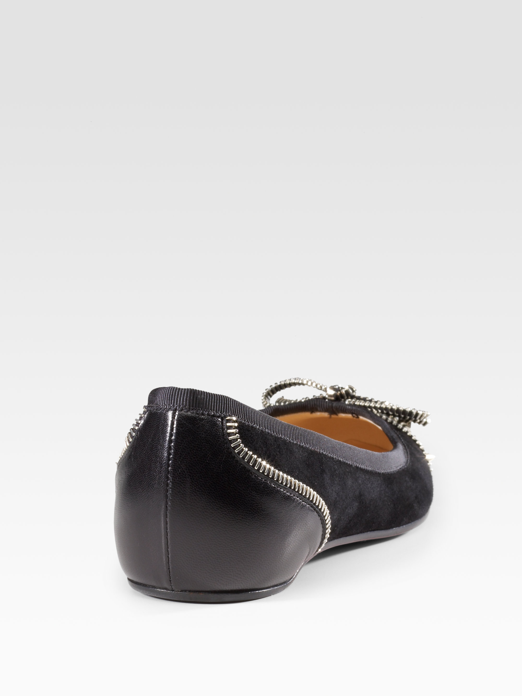 Peony Design ? christian louboutin studded zipper ballet flats  