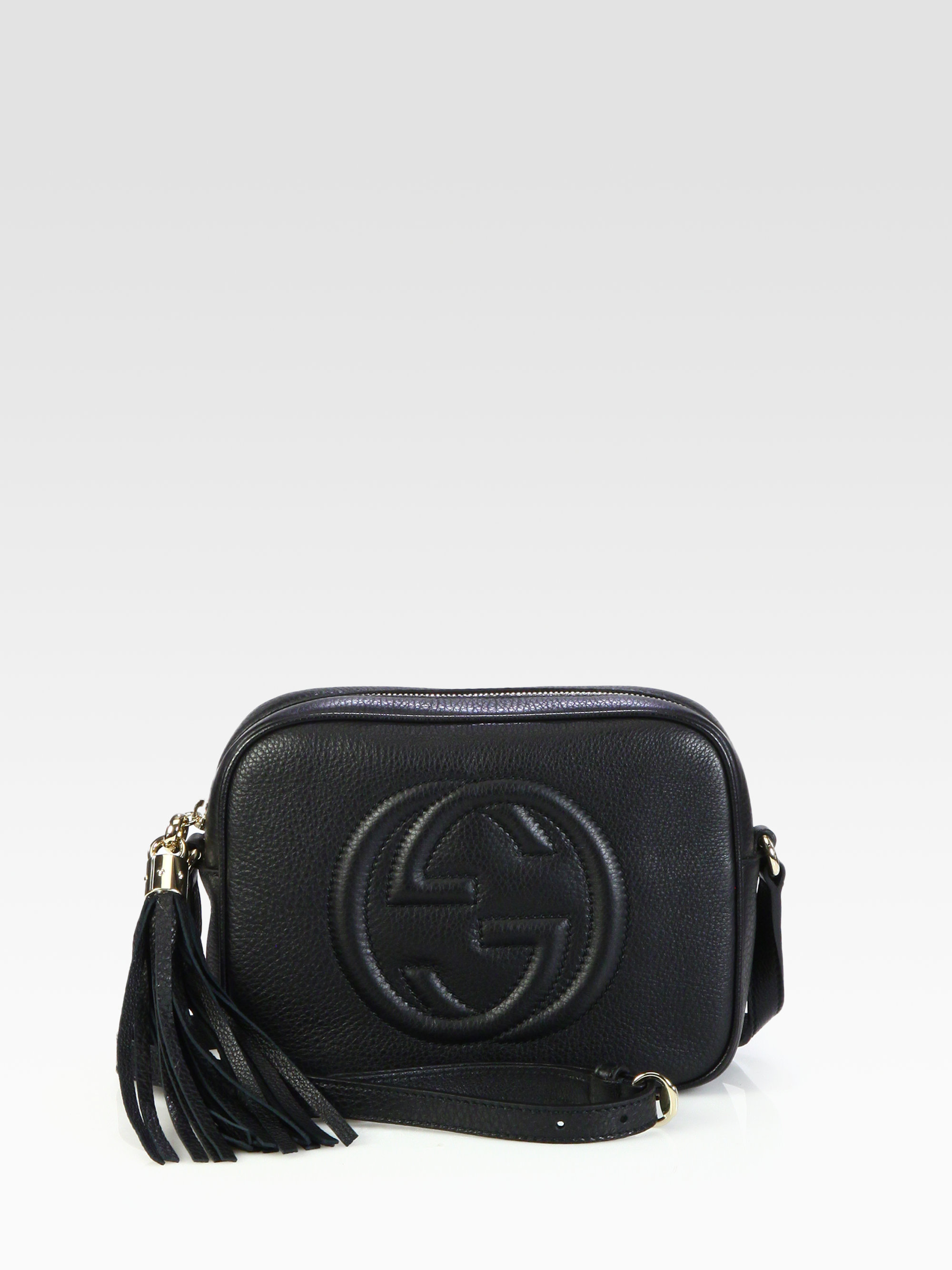 Gucci Soho Leather Disco Bag in Black | Lyst