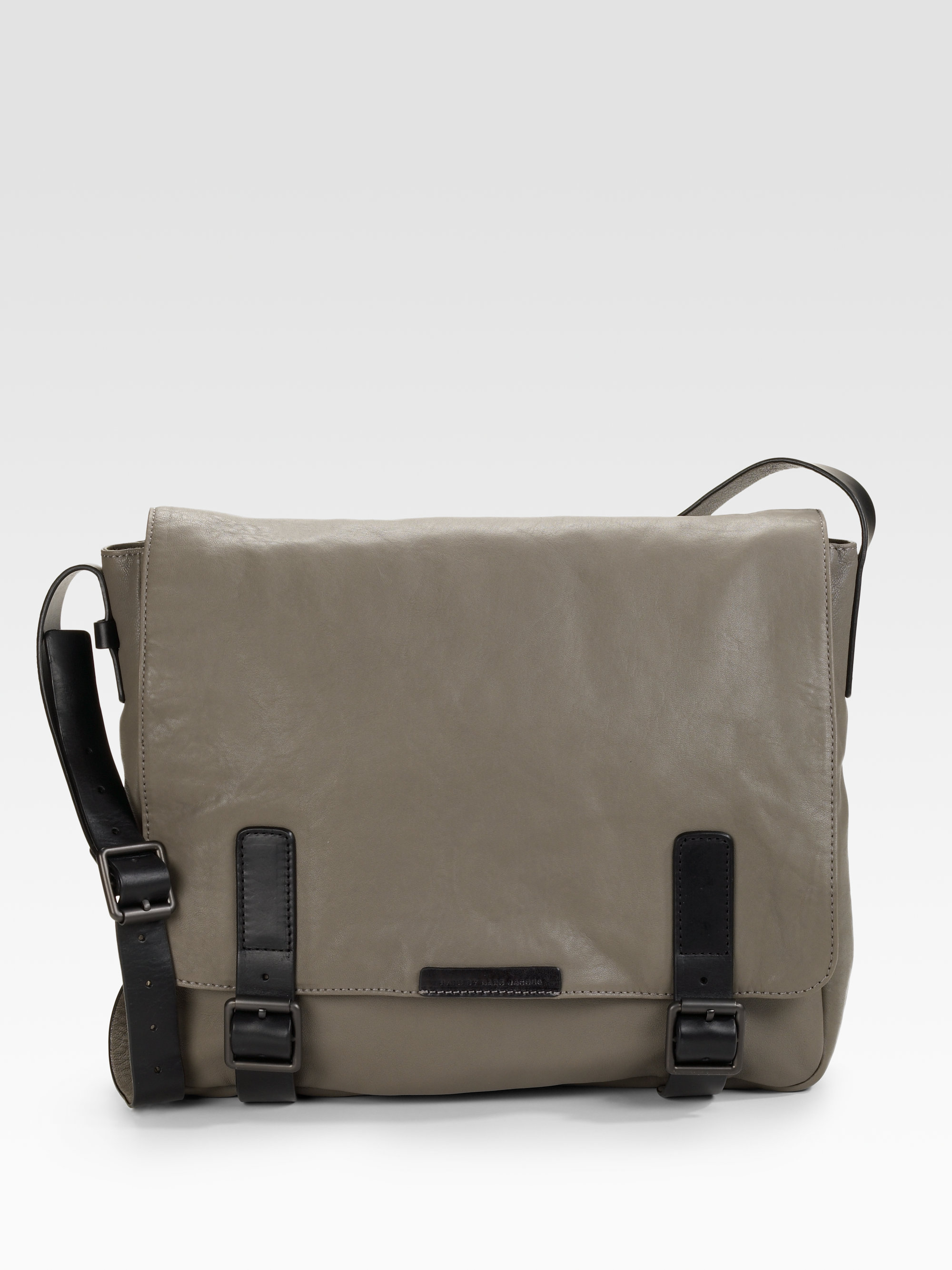 Lyst Marc By Jacobs Simple Leather Messenger Bag In Brown For Men Gallery