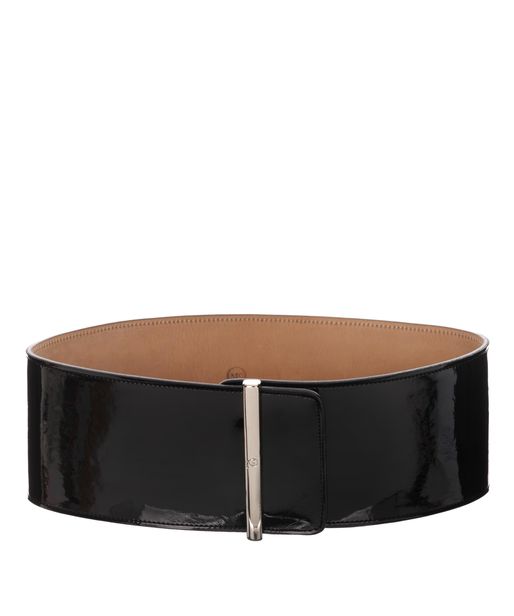Mcq By Alexander Mcqueen Wide Patent Leather Belt in Black | Lyst