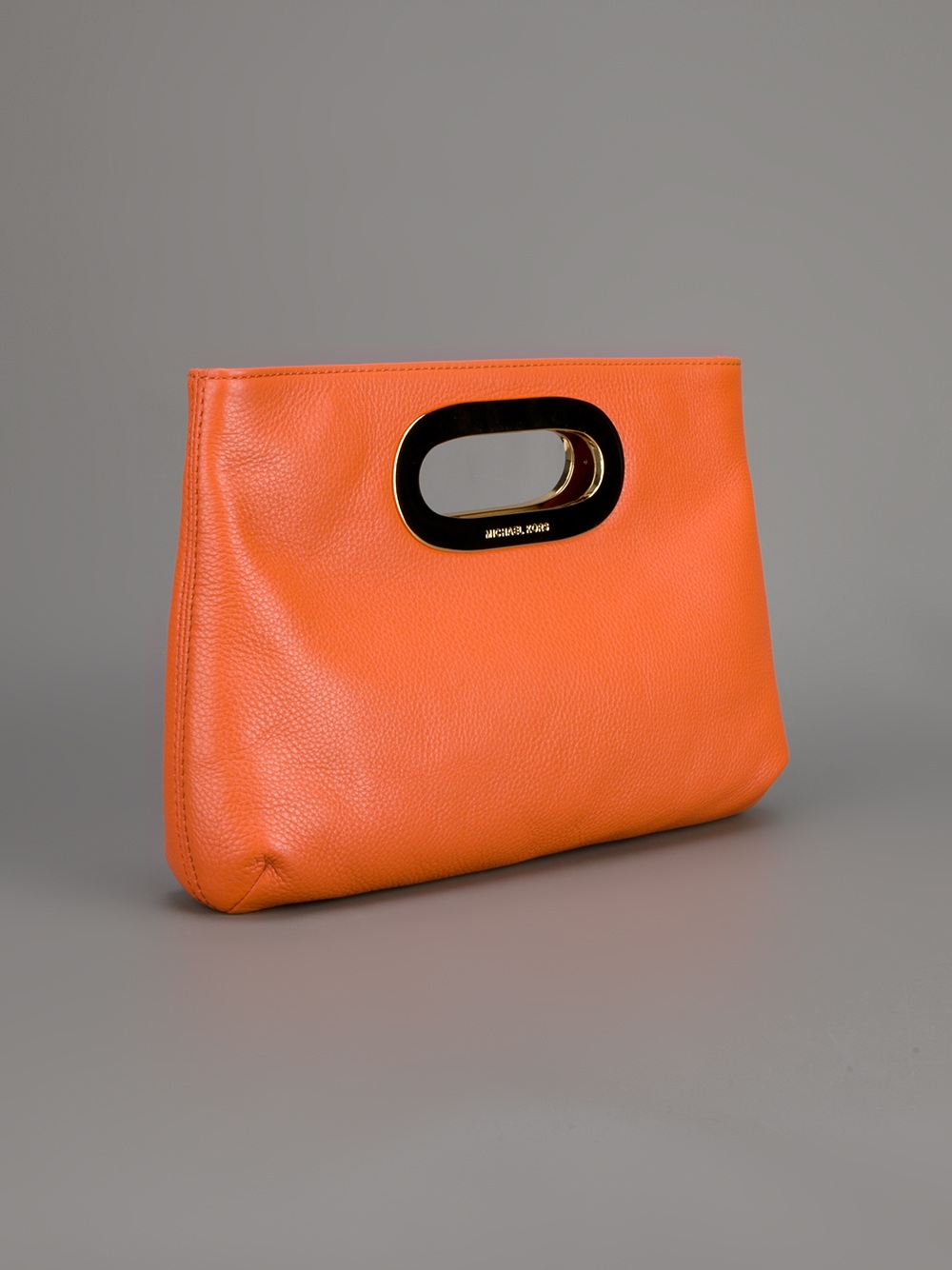 michael kors orange and white bag