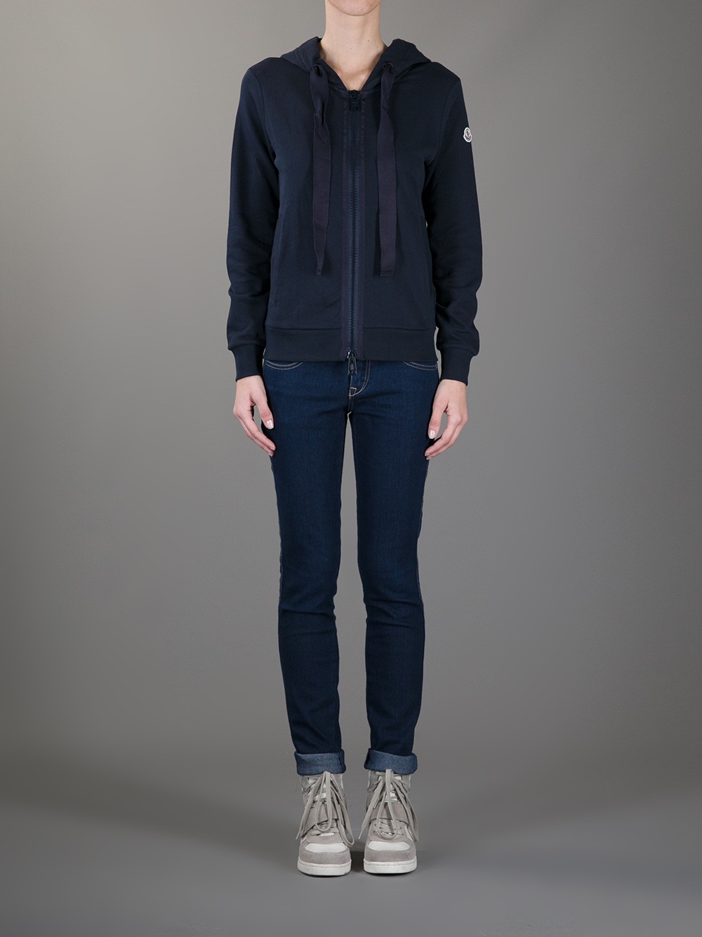 Lyst - Moncler Dual Zip Hoodie in Blue