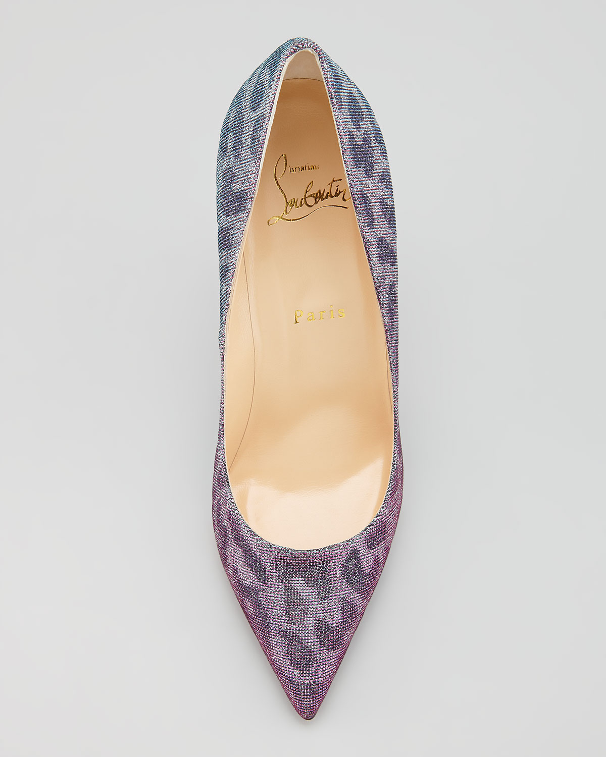 Christian louboutin Batignolles Holographic Leopard Print Lame ...  