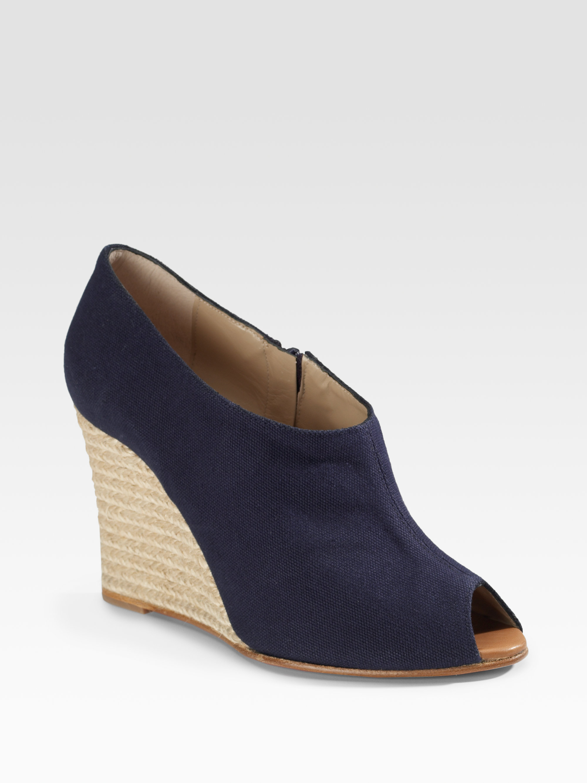 christian louboutin mens loafers - Christian louboutin Corazon Covered Wedge Espadrilles in Blue ...