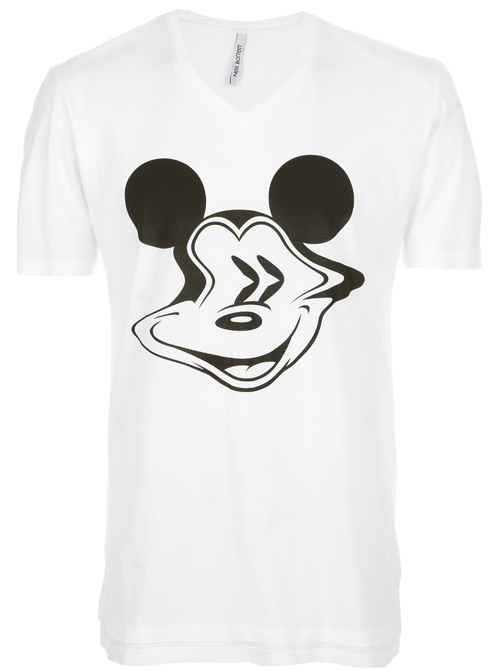 Neil barrett Mickey Mouse Print T-shirt in White for Men (mouse) | Lyst