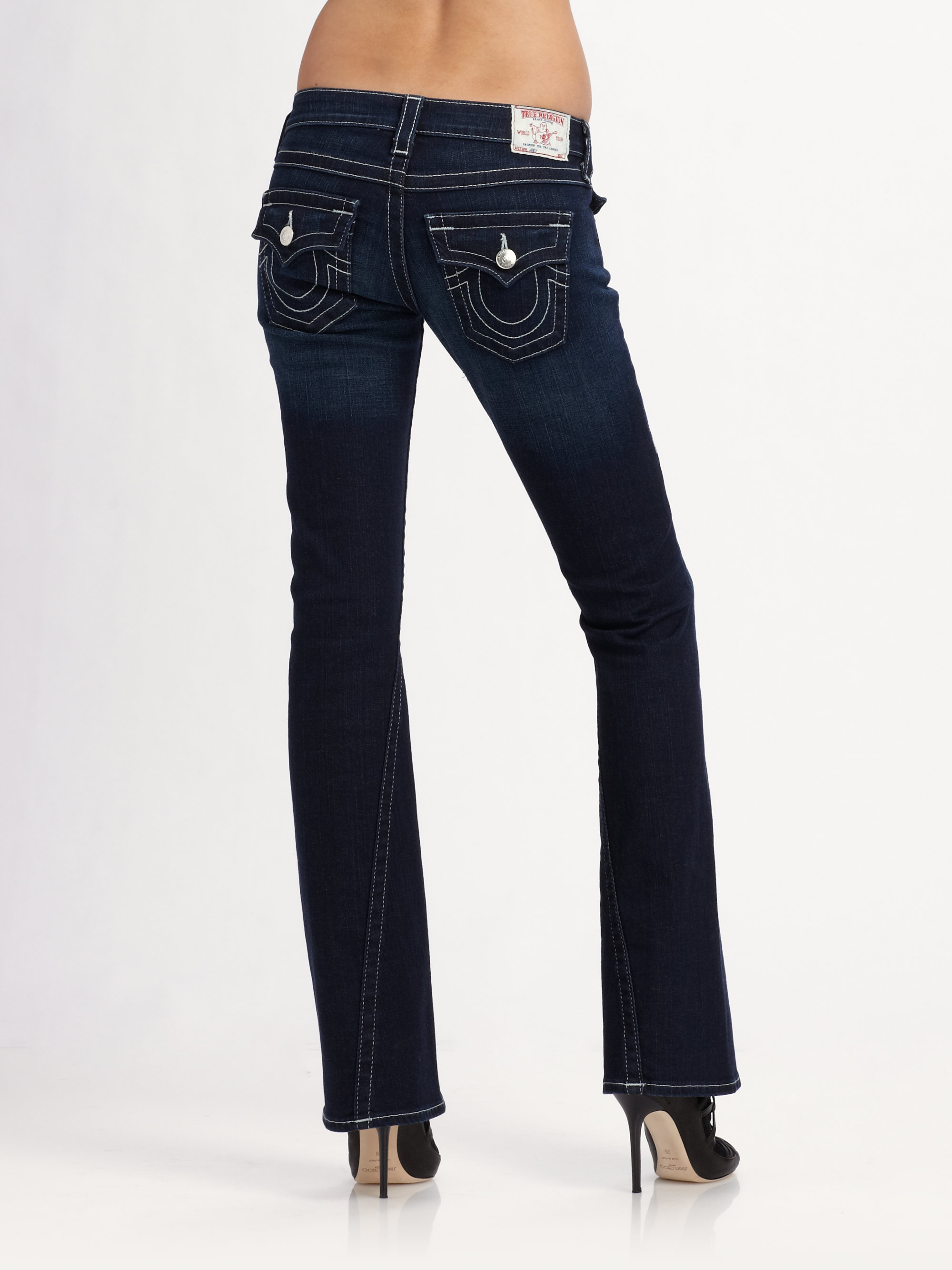 True Religion Joey Flare Jeans In Blue Lyst 