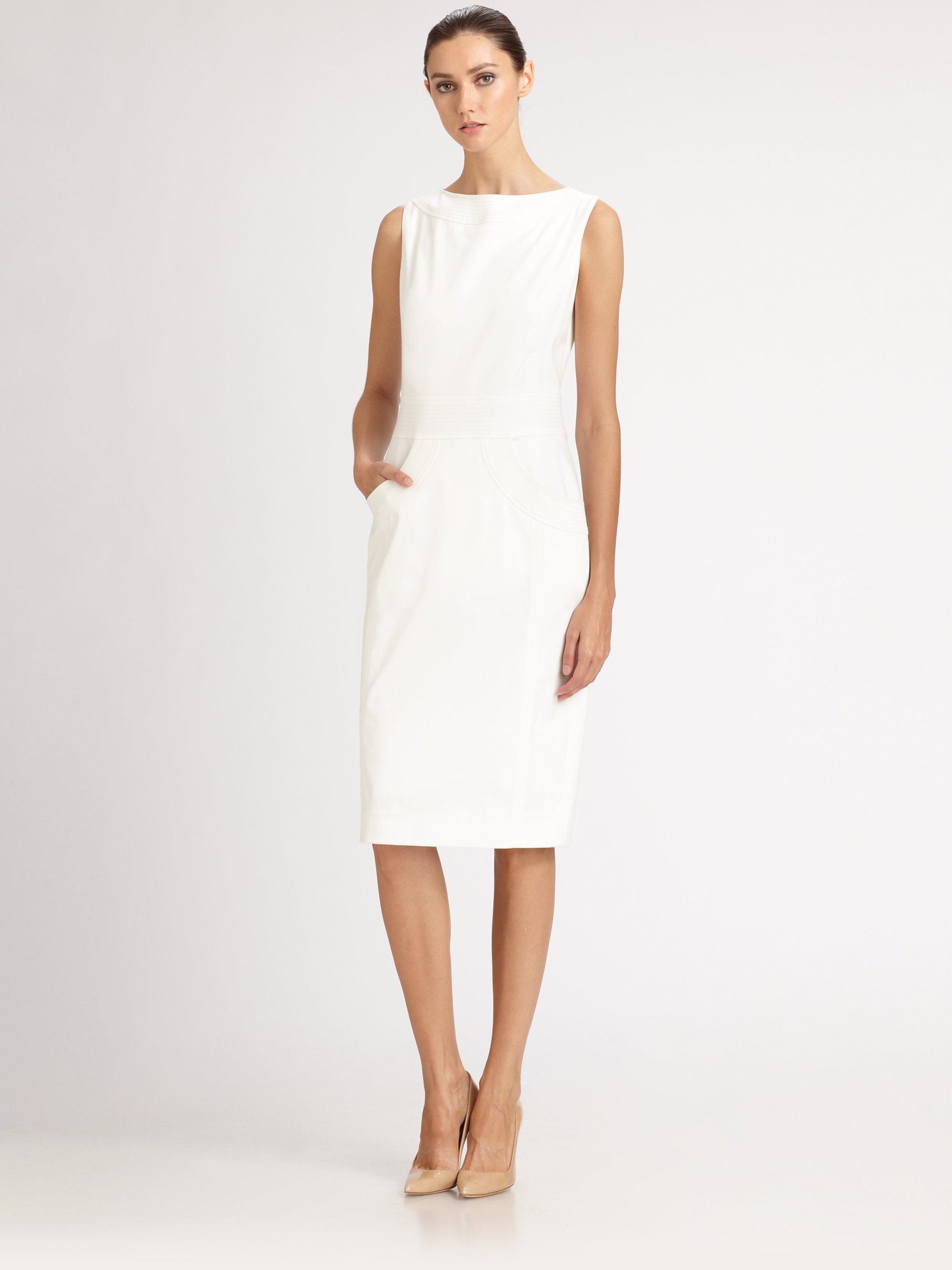 carolina herrera white suit