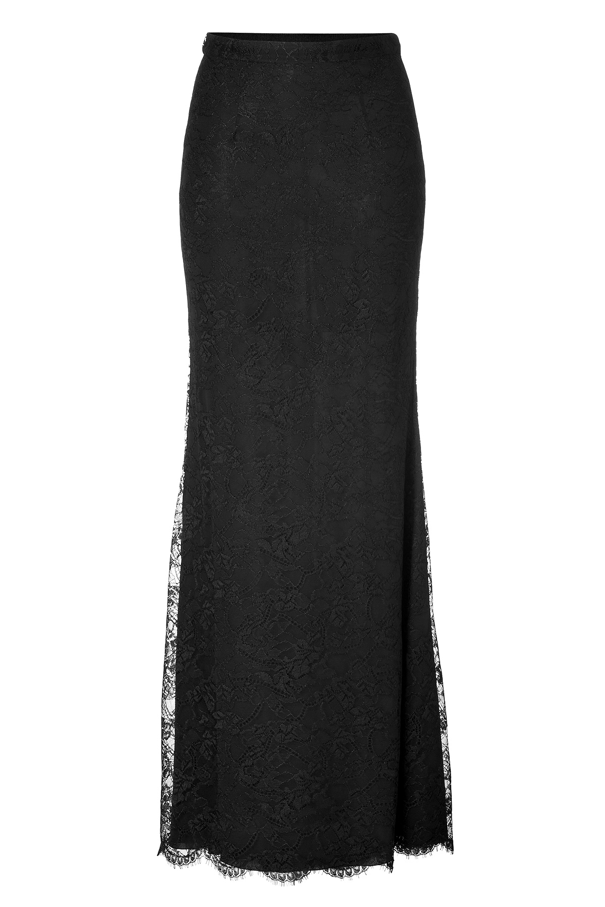 Emilio Pucci Lace Maxi Skirt in Black in Black | Lyst