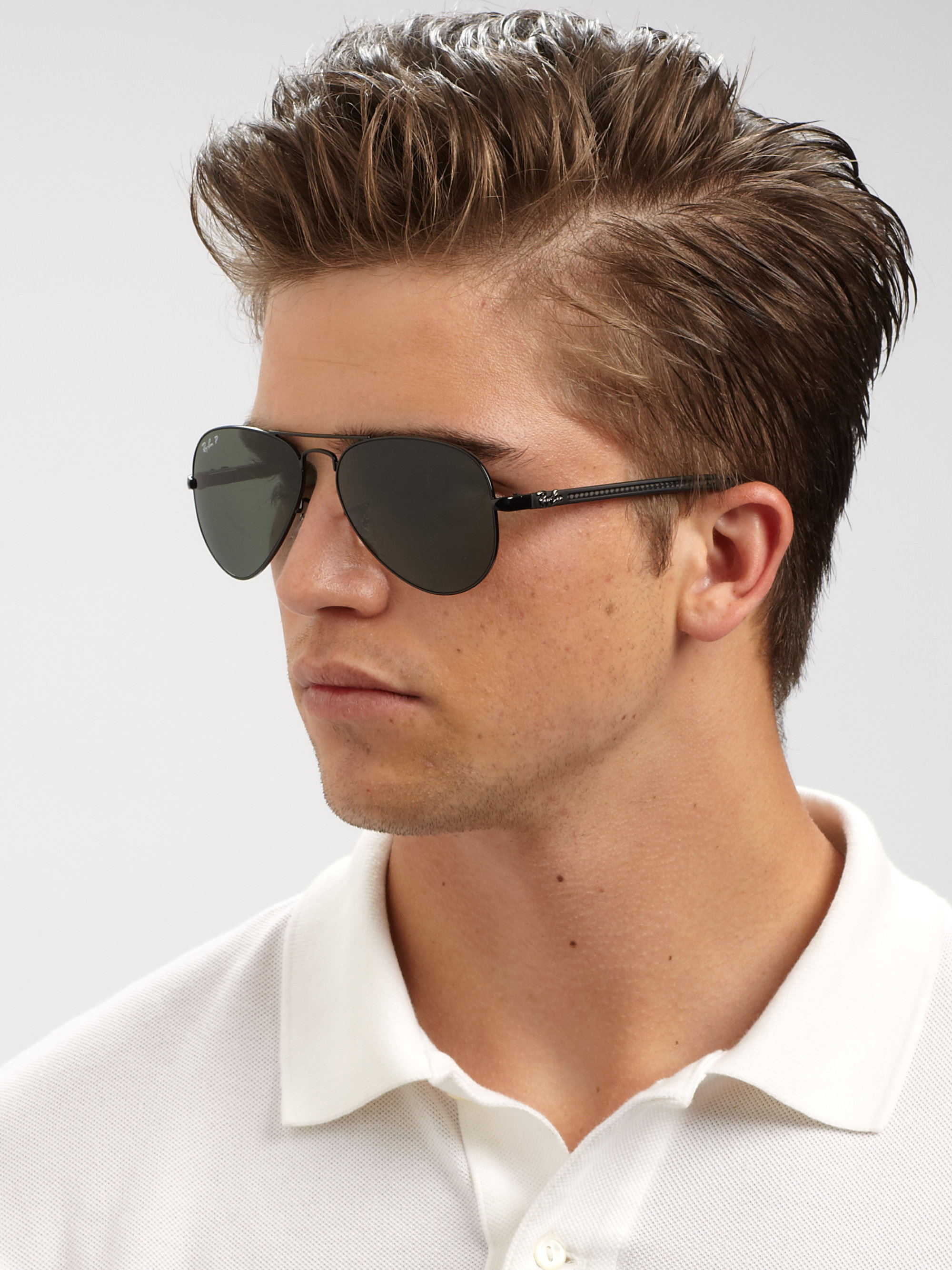 Ray-ban Tech Aviator Sunglasses in Black for Men | Lyst