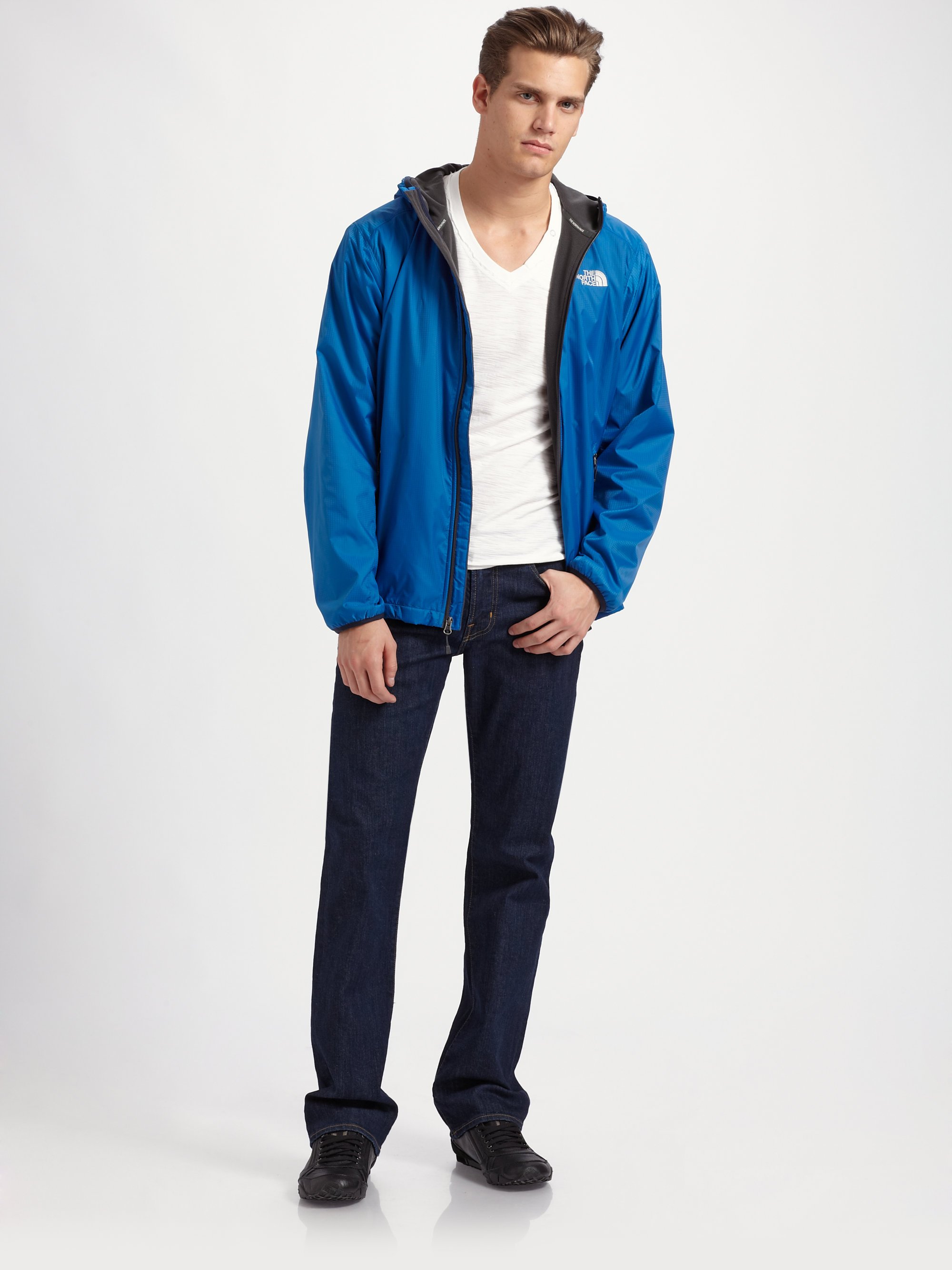 the north face blue coat