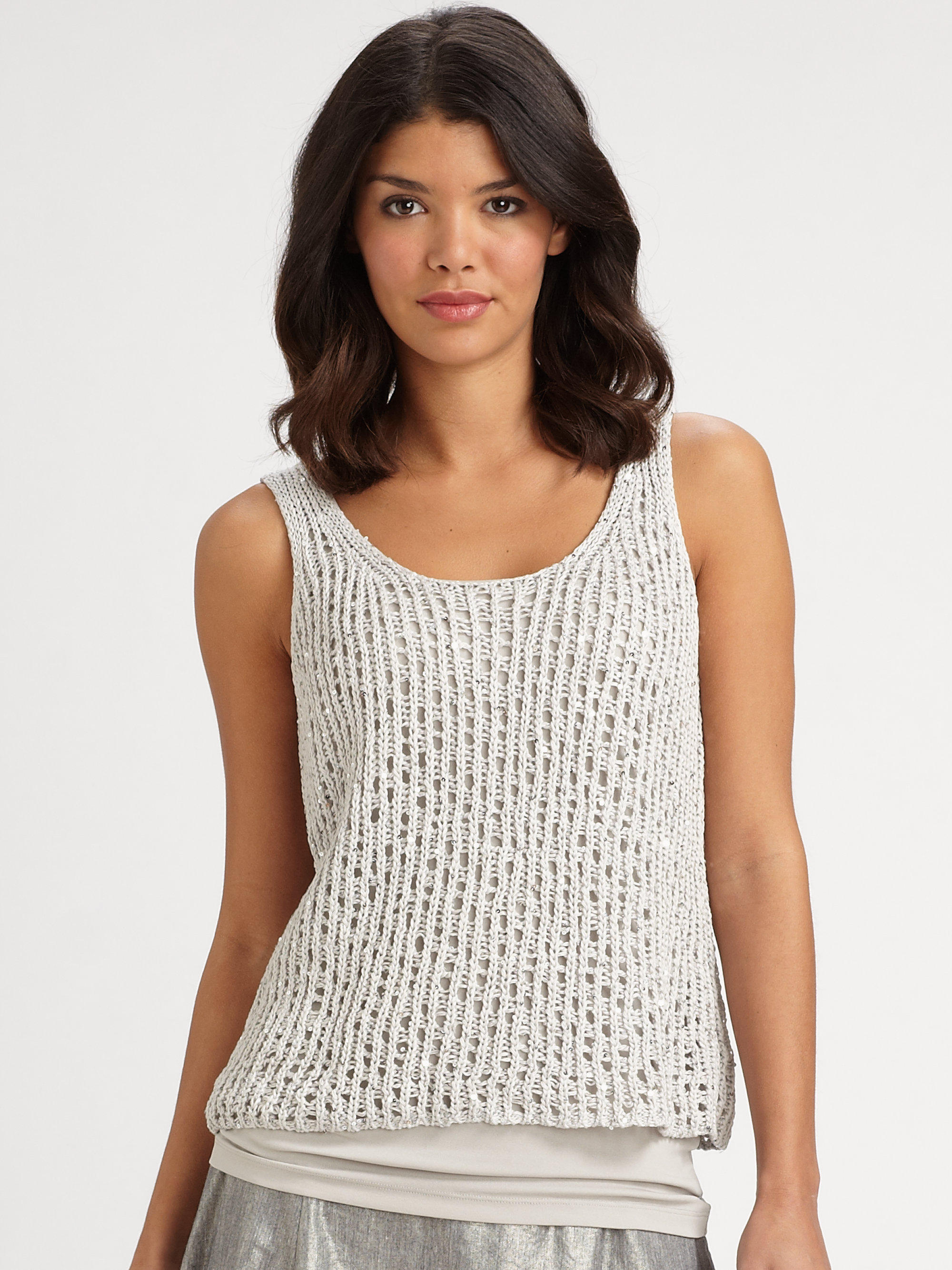 h&m sequin tank top