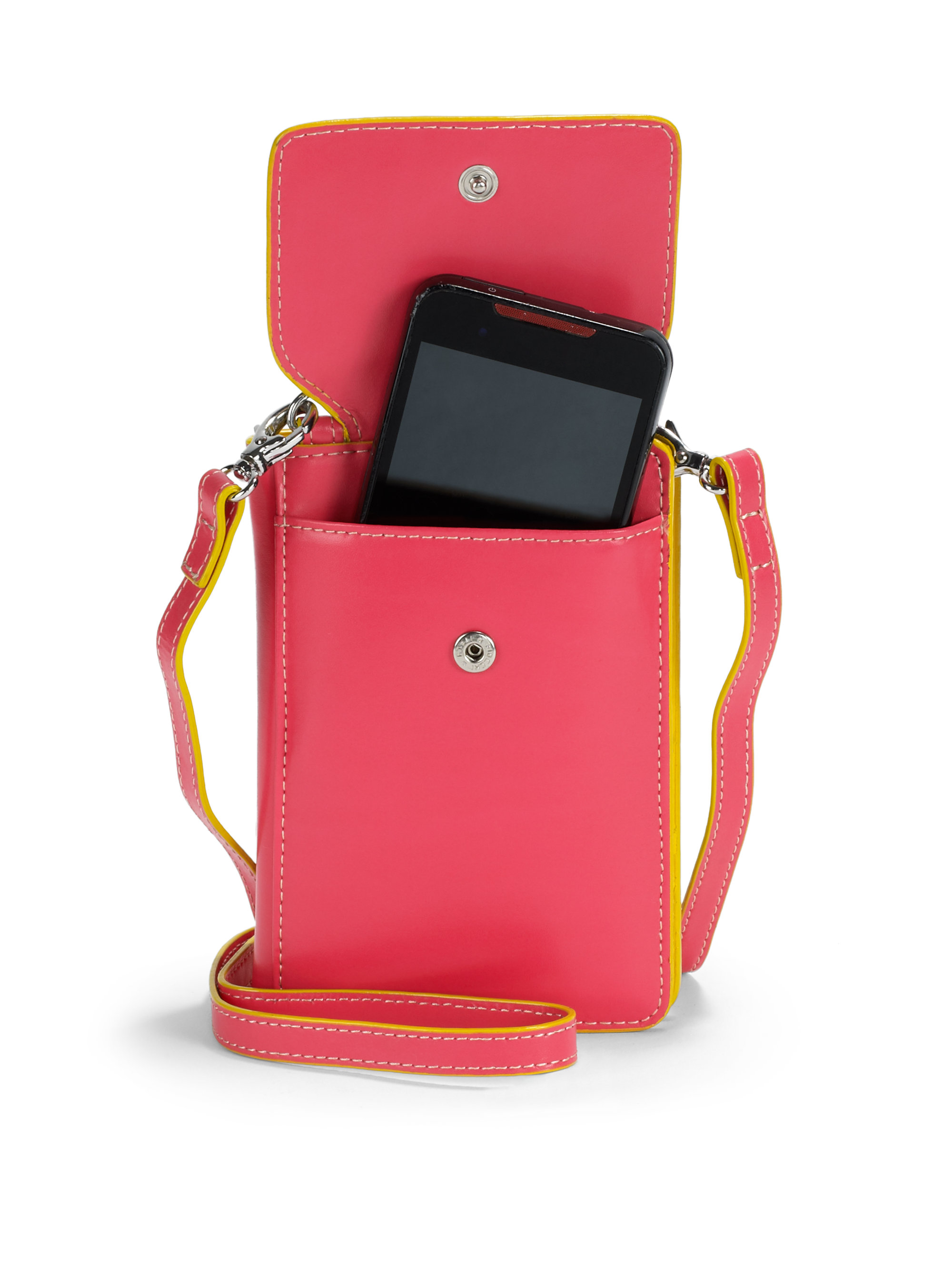 Lyst - Lodis Audrey Olive Phone Crossbody Bag in Pink