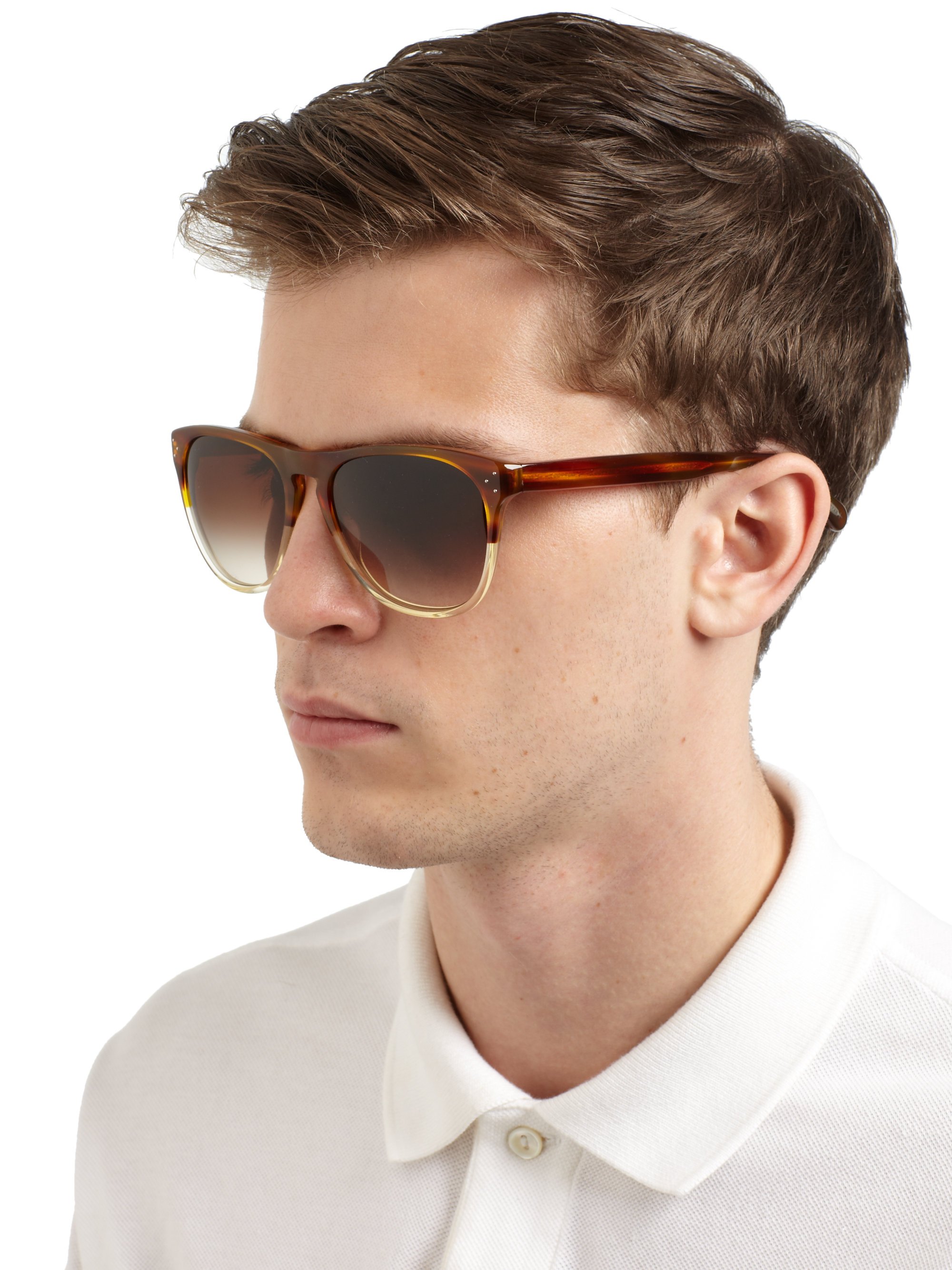 Oliver peoples Daddy B Sunglasses in Brown (amber tortoise) | Lyst