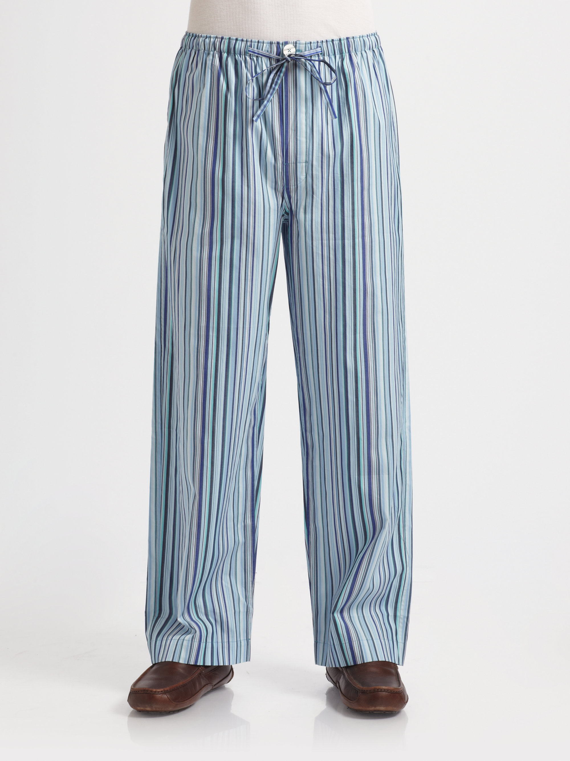 Lyst Paul Smith Striped Pajamas Pants in Blue for Men