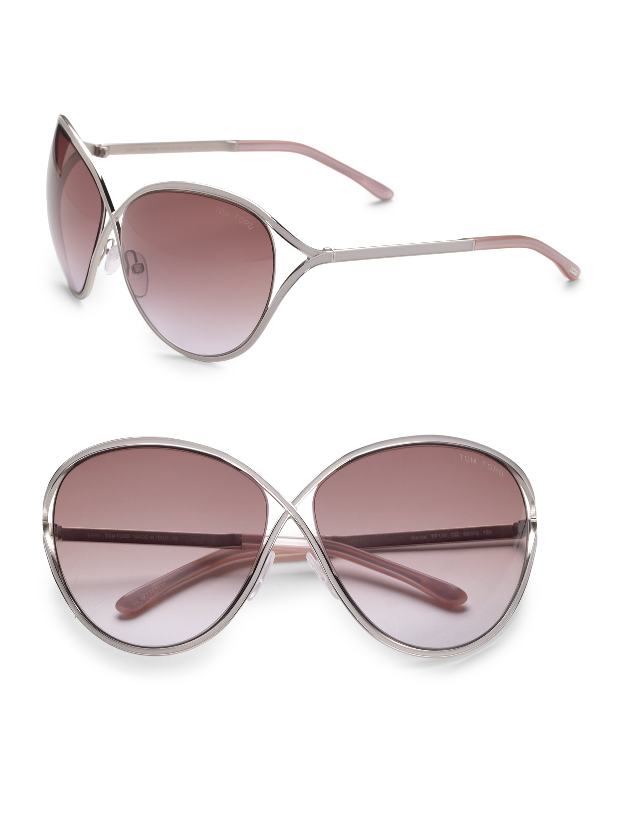 Lyst Tom Ford Sienna Sunglasses In Pink 3157