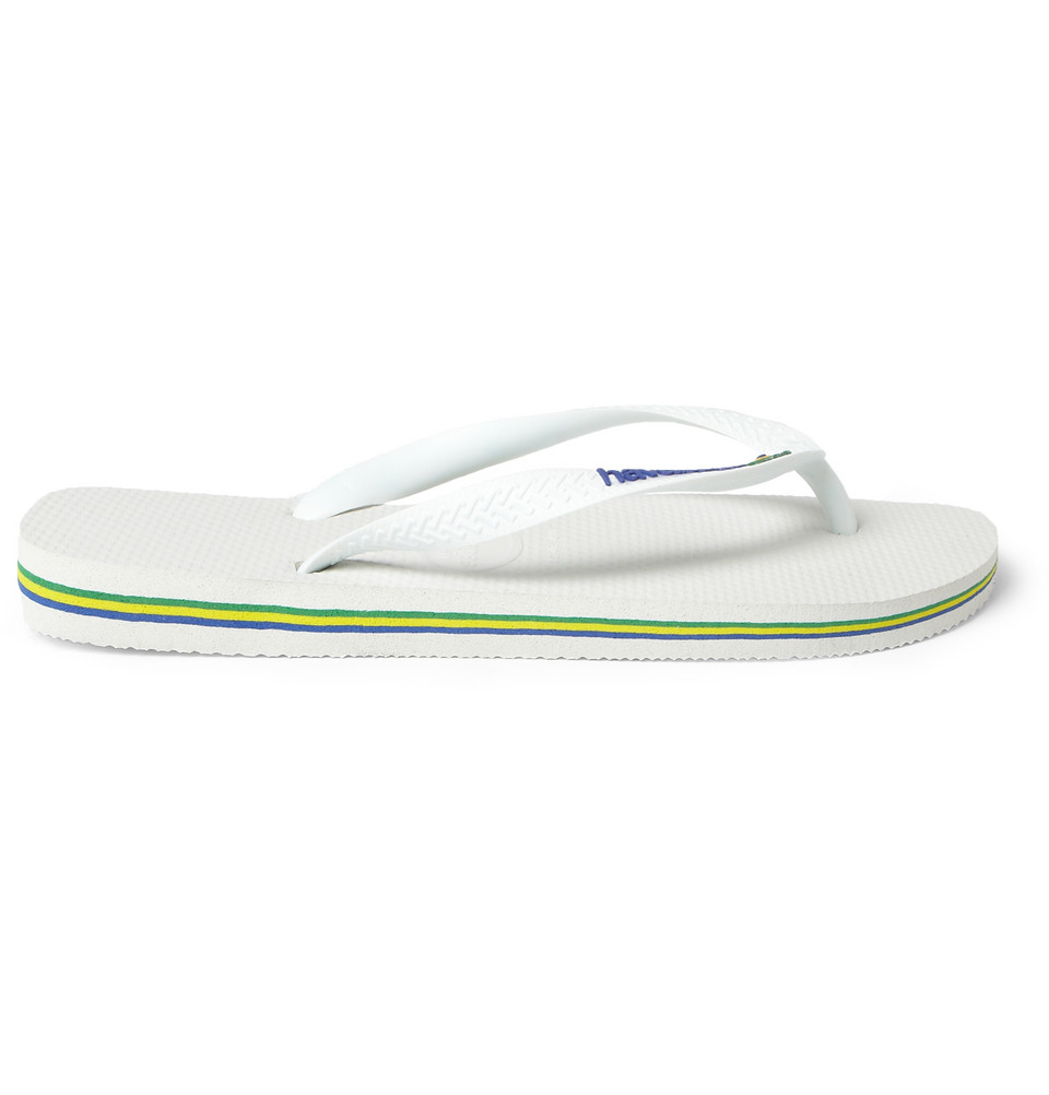 Lyst - Havaianas Rubber Flip Flops in White for Men