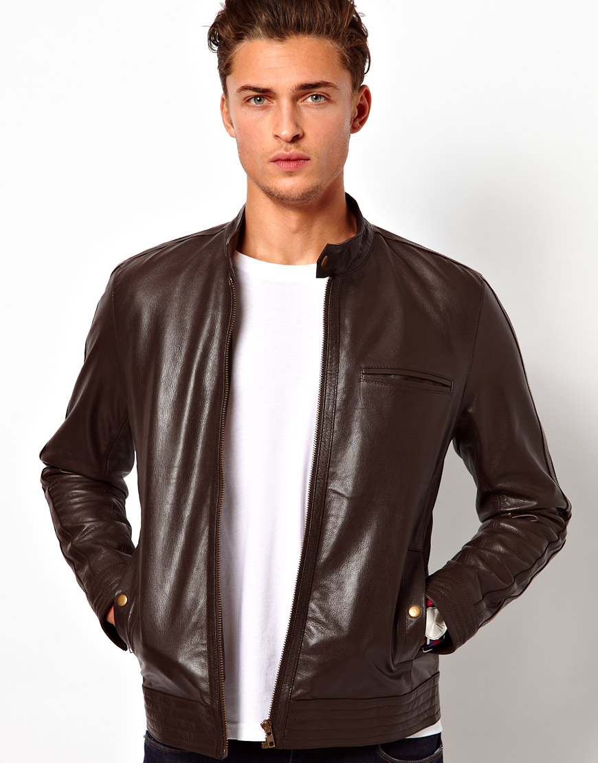 Brown Leather Biker Jackets - Jacket
