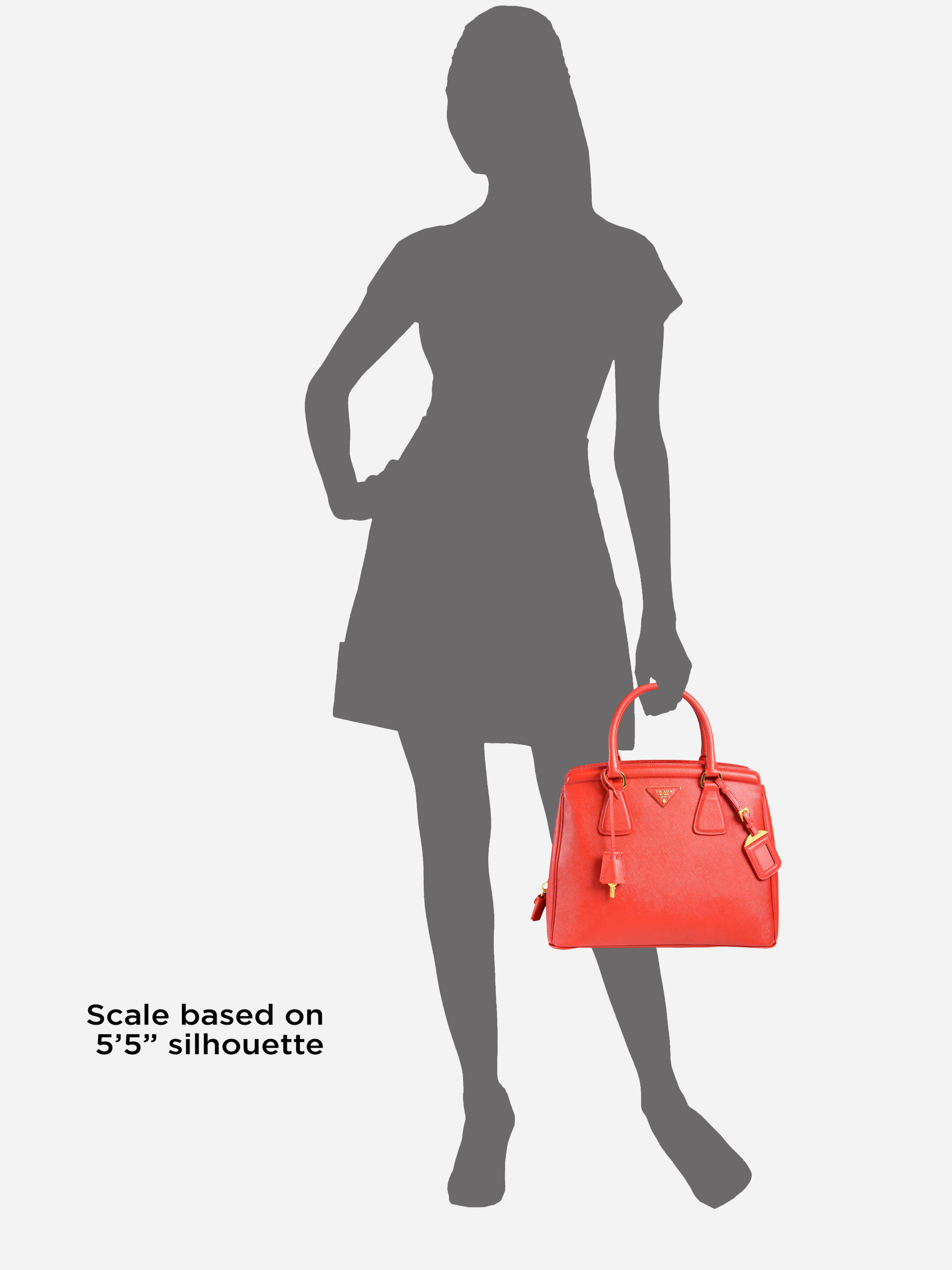 Prada Saffiano Zip Promenade Top Handle Bag in Red (fuoco-red) | Lyst  