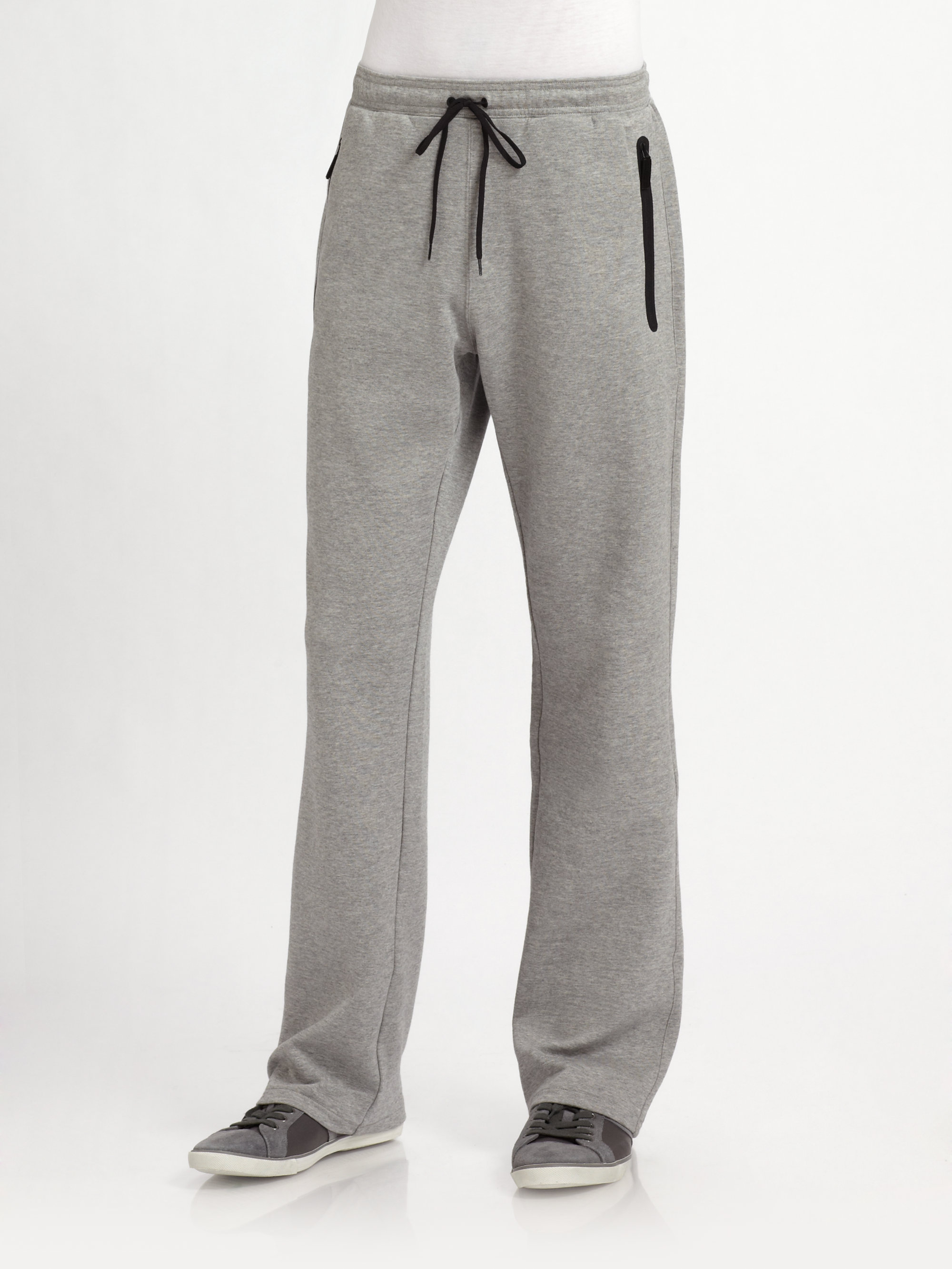 Burberry sport Logo Athletic Pants in Gray for Men | Lyst