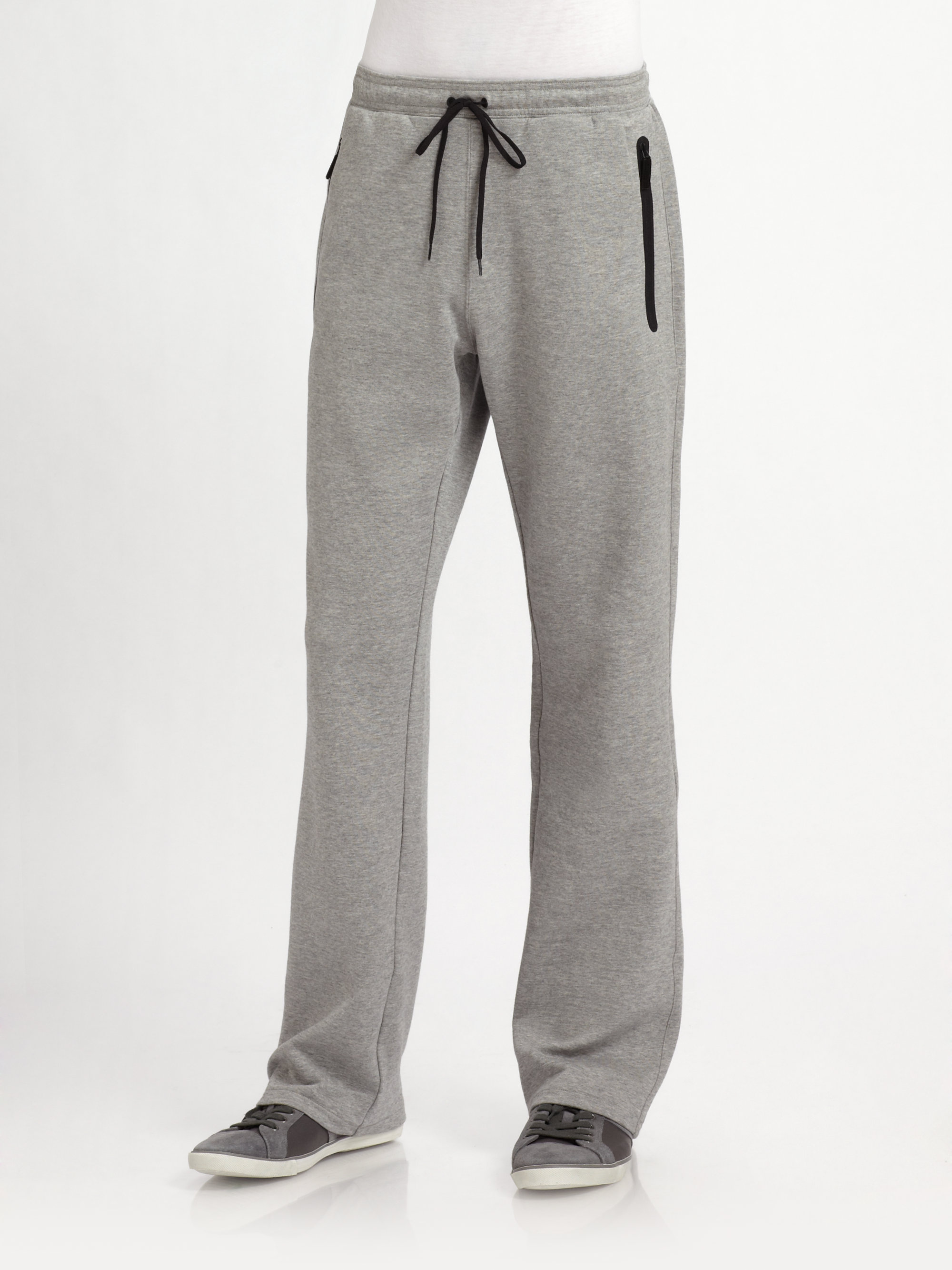 gray athletic pants