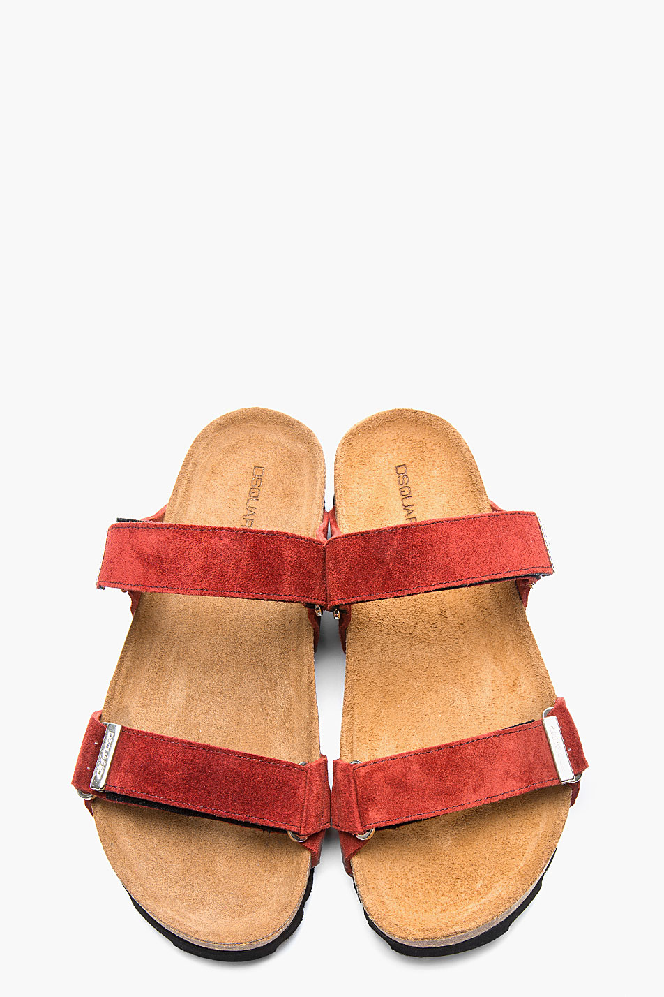 flat sandals red