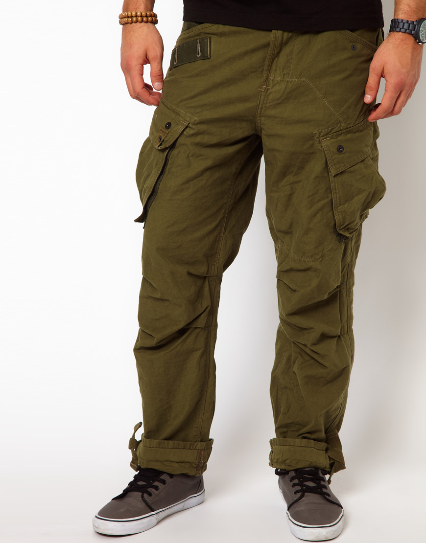 Lyst - G-Star Raw Casual Trousers Rovic Loose Combat in Green for Men