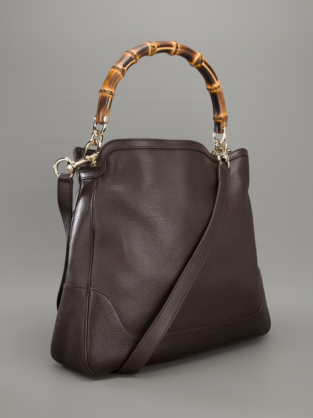 Gucci Bamboo Handle Tote In Natural Lyst Gallery